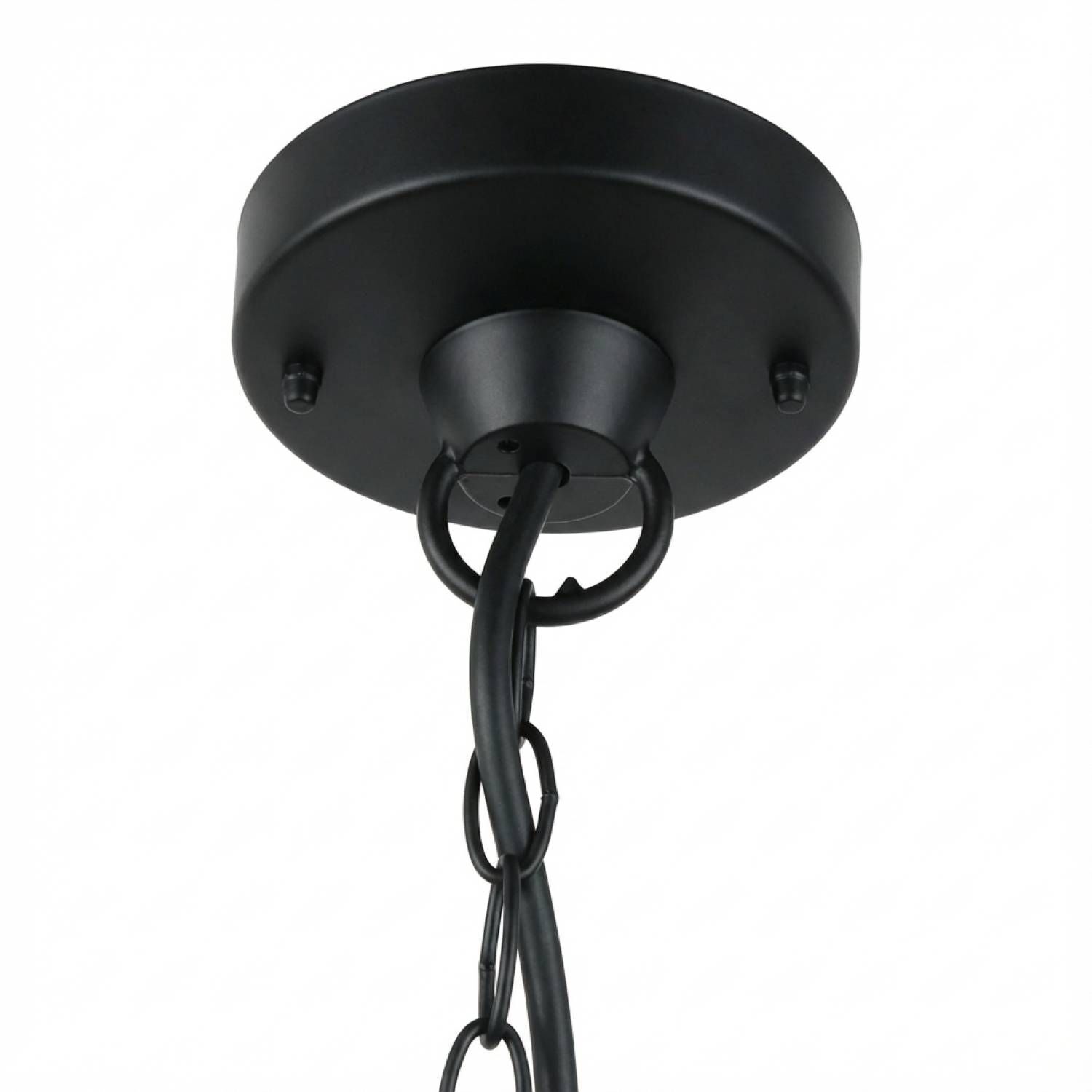 LED Hängelampe außen Schwarz IP54 3000 K 1200 lm decke, pendelleuchte, kette, metall, schwarz