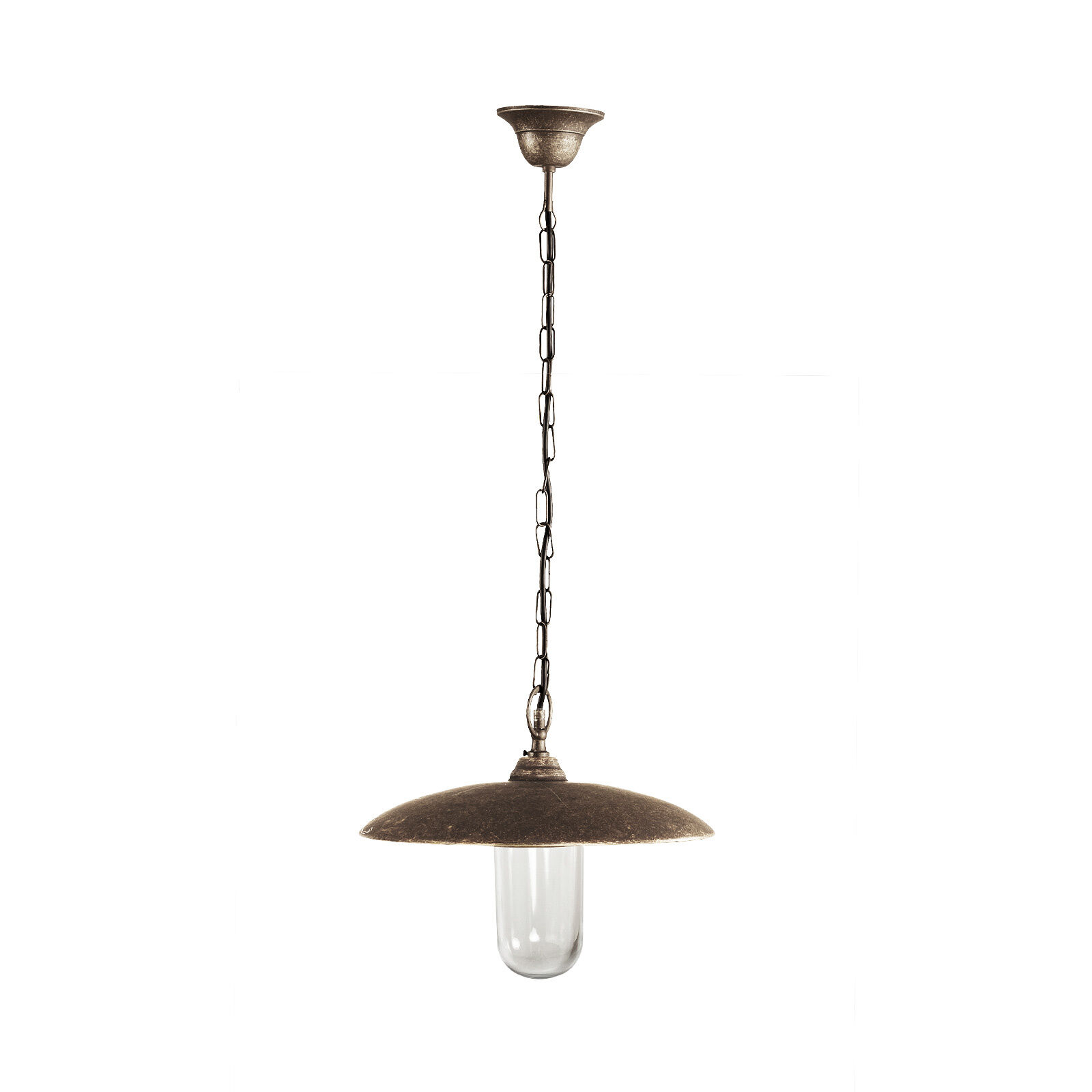 Lampe d'extérieur suspendue IP44 E27 Ø 30,5 cm laiton véritable
