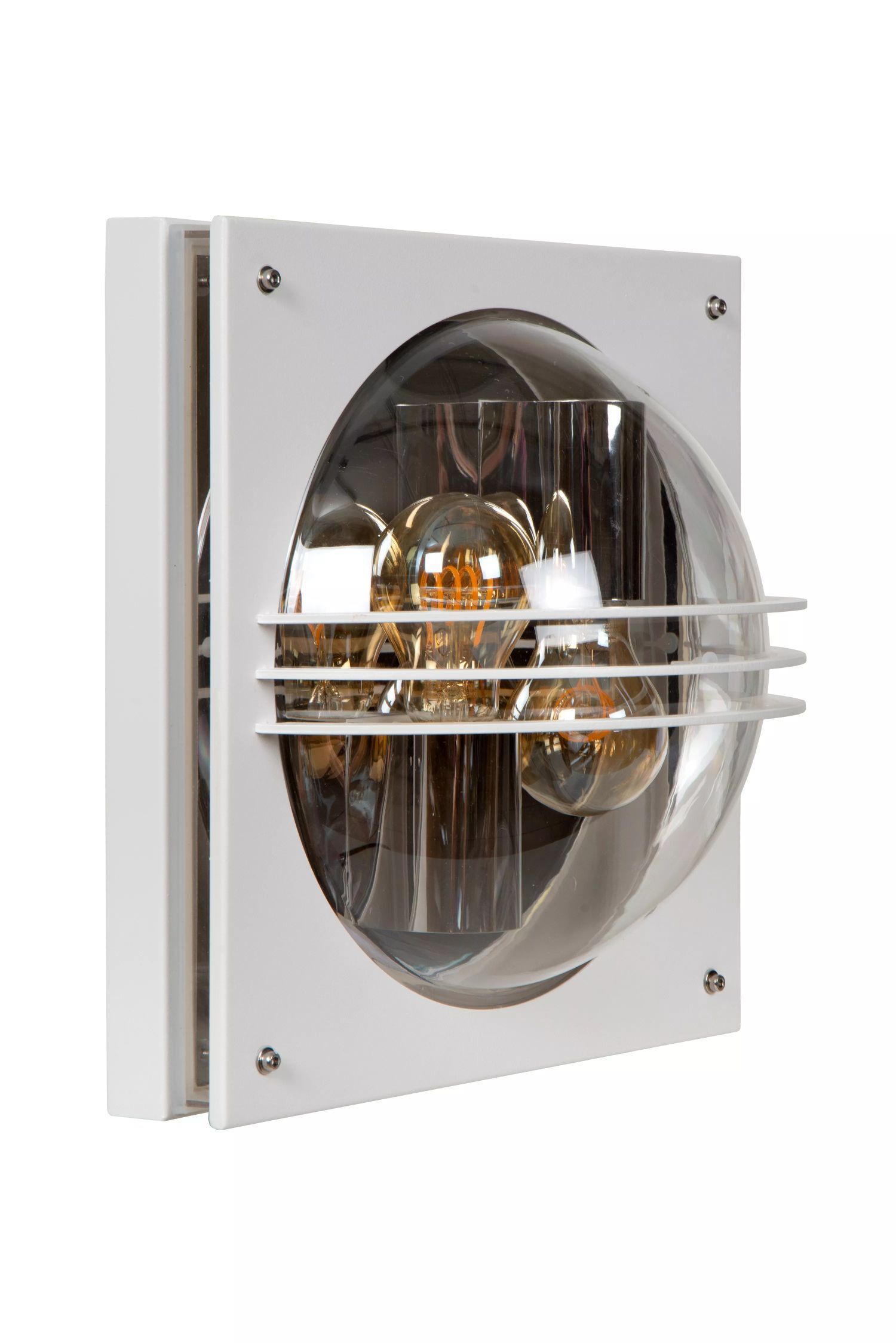 Wandlampe außen Weiß IP44 E27 2-flammig Haustür Garten Wandlampe außen Weiß IP44 E27 2-flammig Haustür Garten