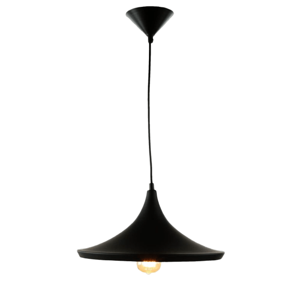 pendant, Hängeleuchte, Lampenschirm, schwarz, E27