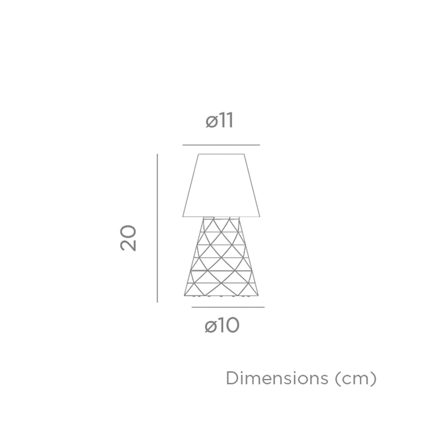 Lampe de table LED Touch Dimmer IP65 20 cm petite batterie sans fil