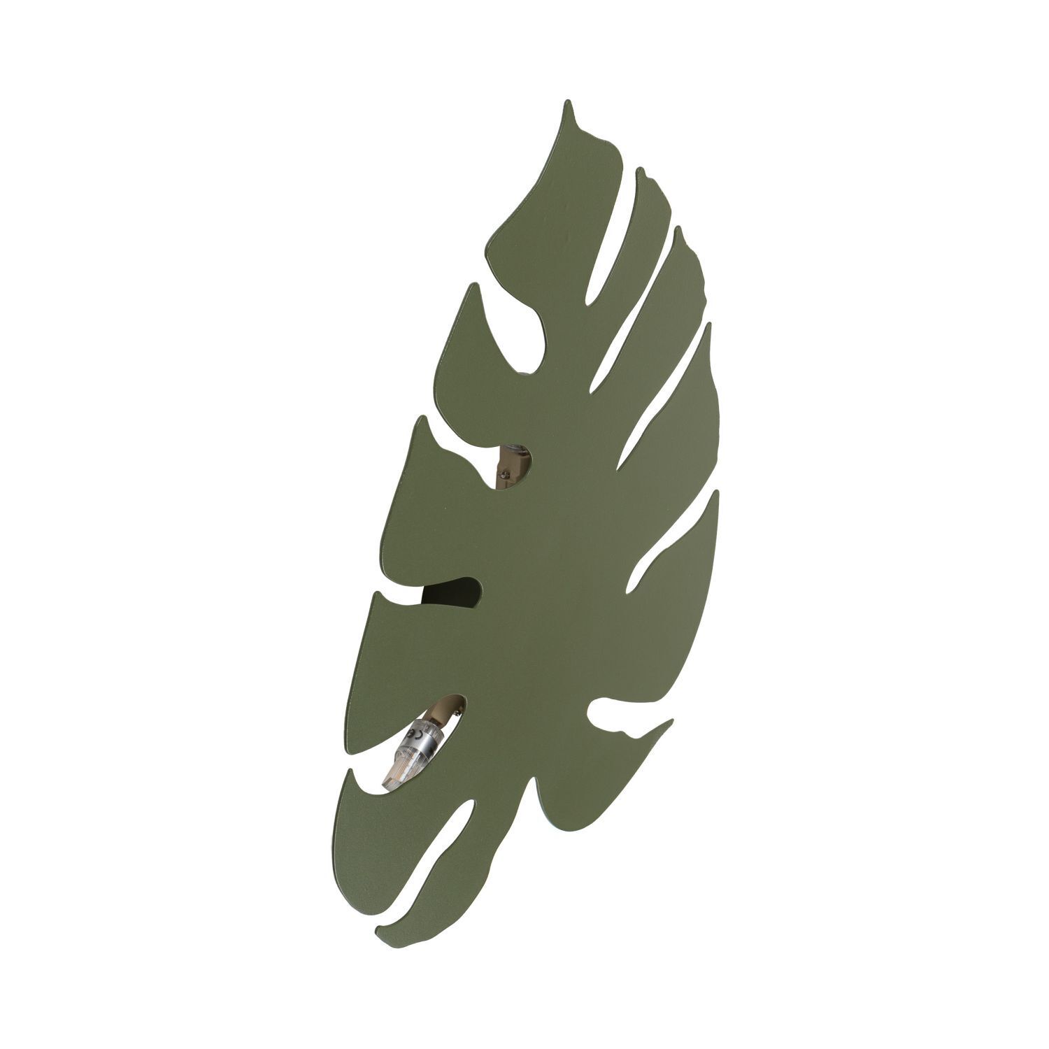 Applique décorative métal feuille indirecte H : 54 cm 4x G9