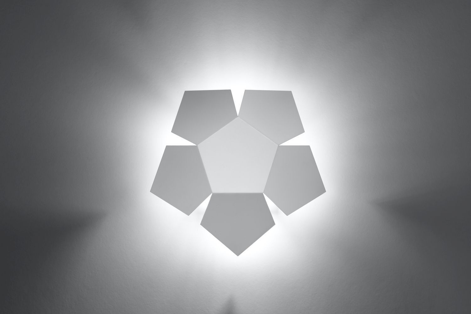 Applique murale Blanc Métal Effet de lumière Moderne décoratif