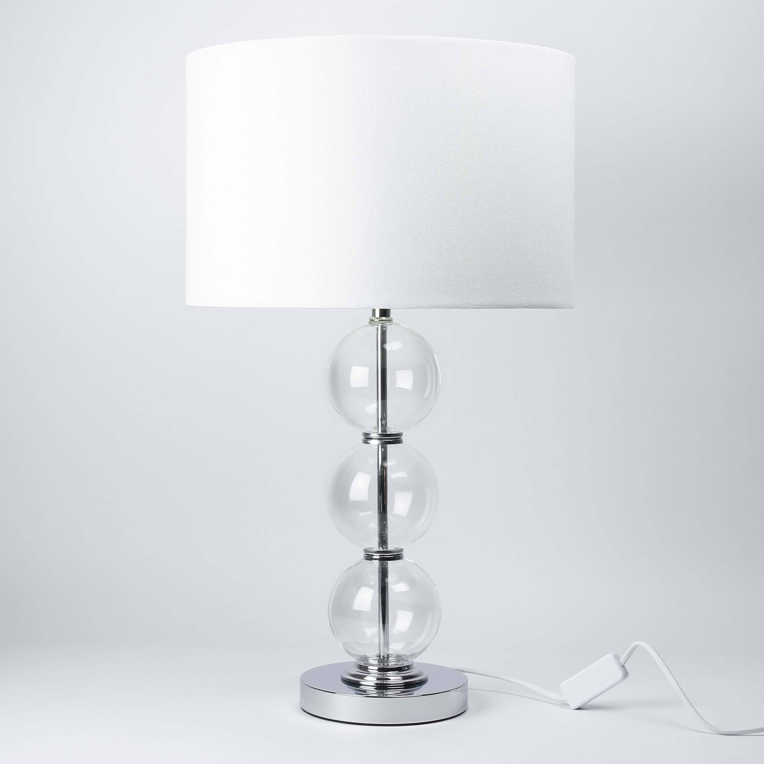 Lampe de table moderne Lampe de salon Chrome