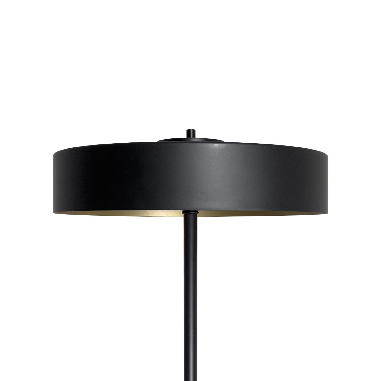 Lampadaire petit 148,5 cm laiton fer en noir or