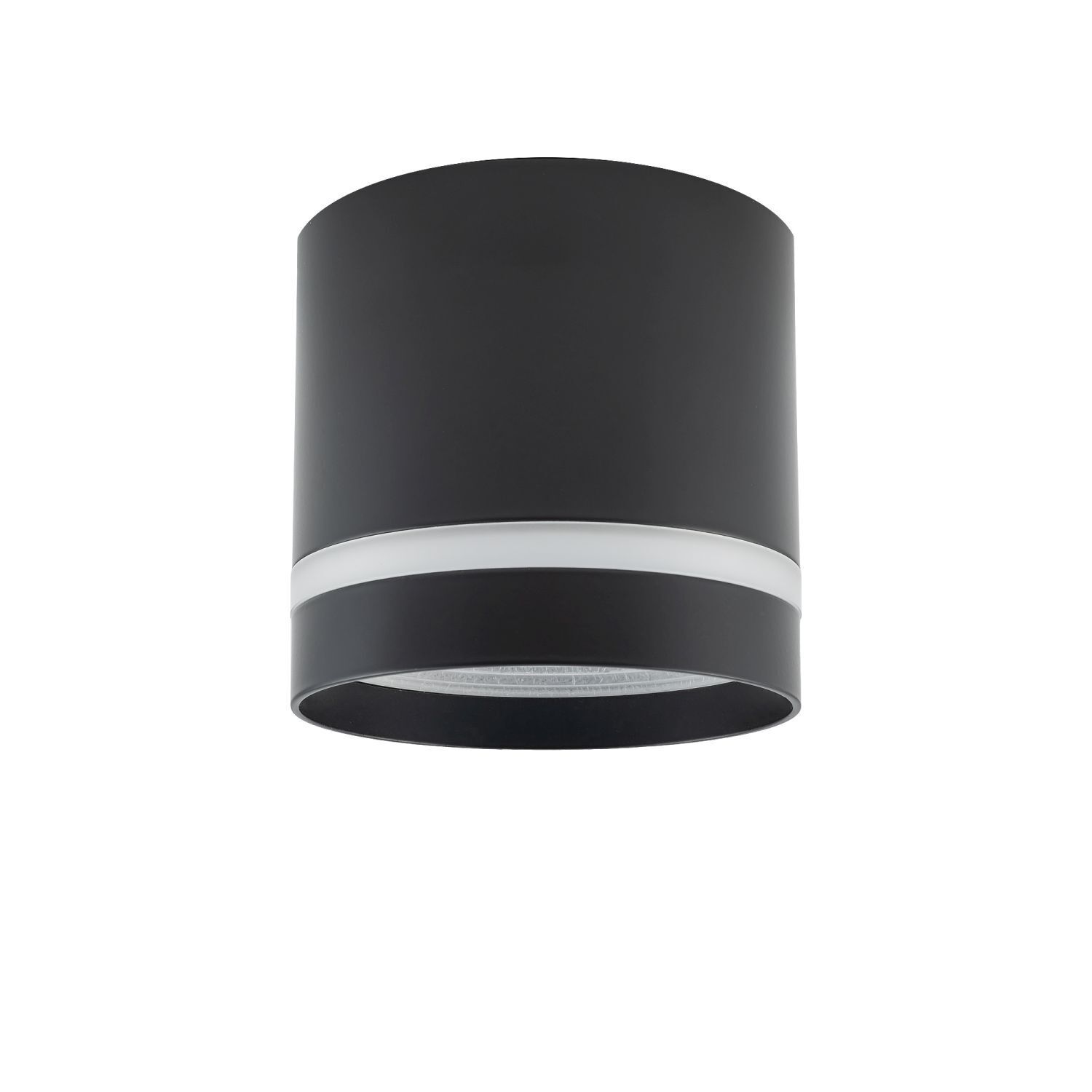 Spot plafond noir GX53 Ø 8,5 cm rond H : 8,3 cm petit métal