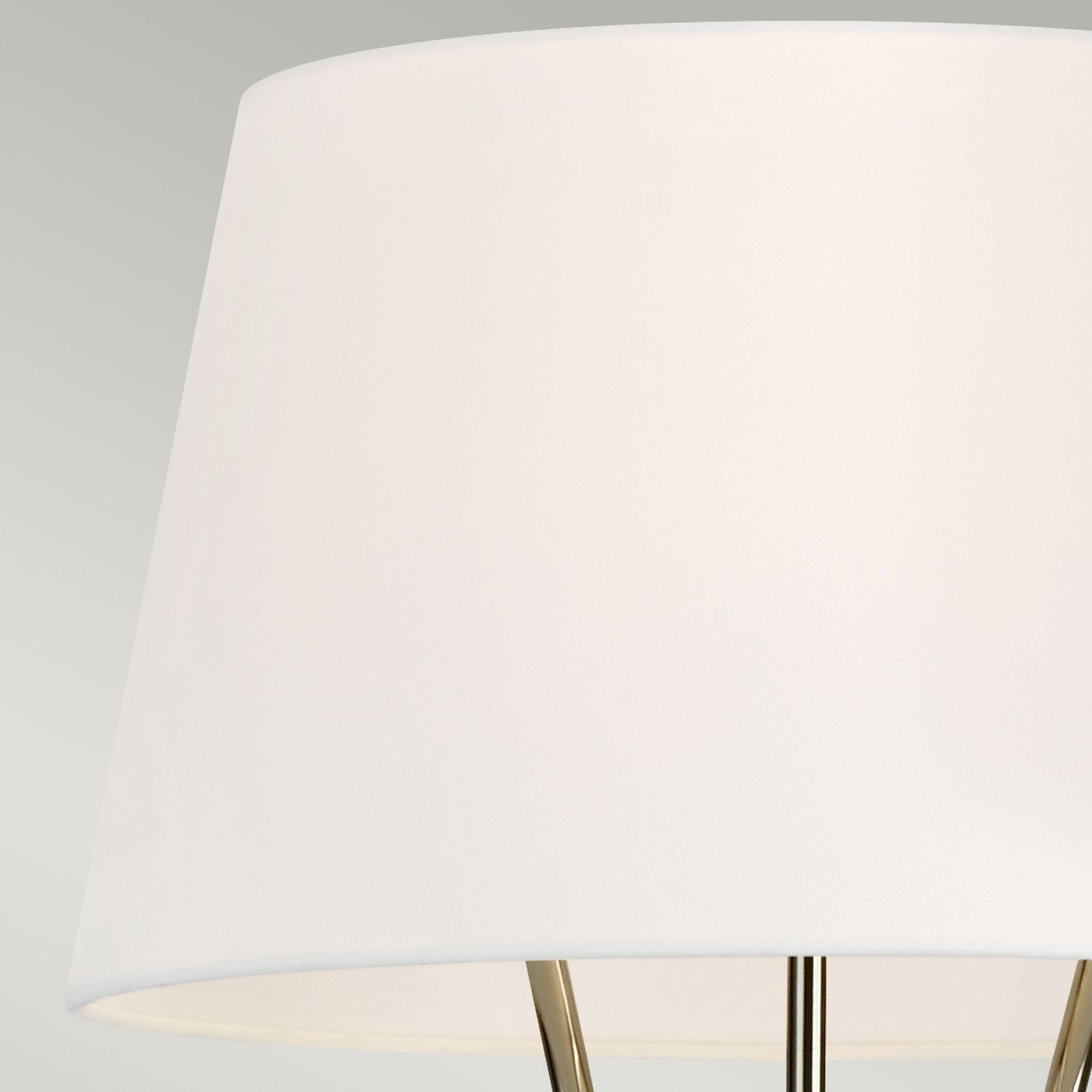 Lampadaire Trépied 140 cm petit métal tissu Moderne