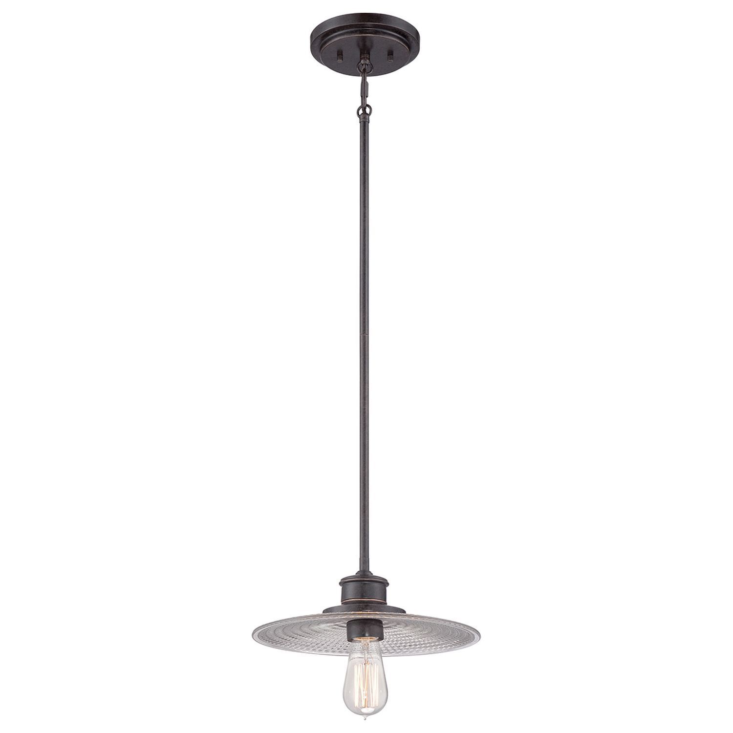 Lampe à suspendre Maritim métal verre en bronze antique ALNILLA