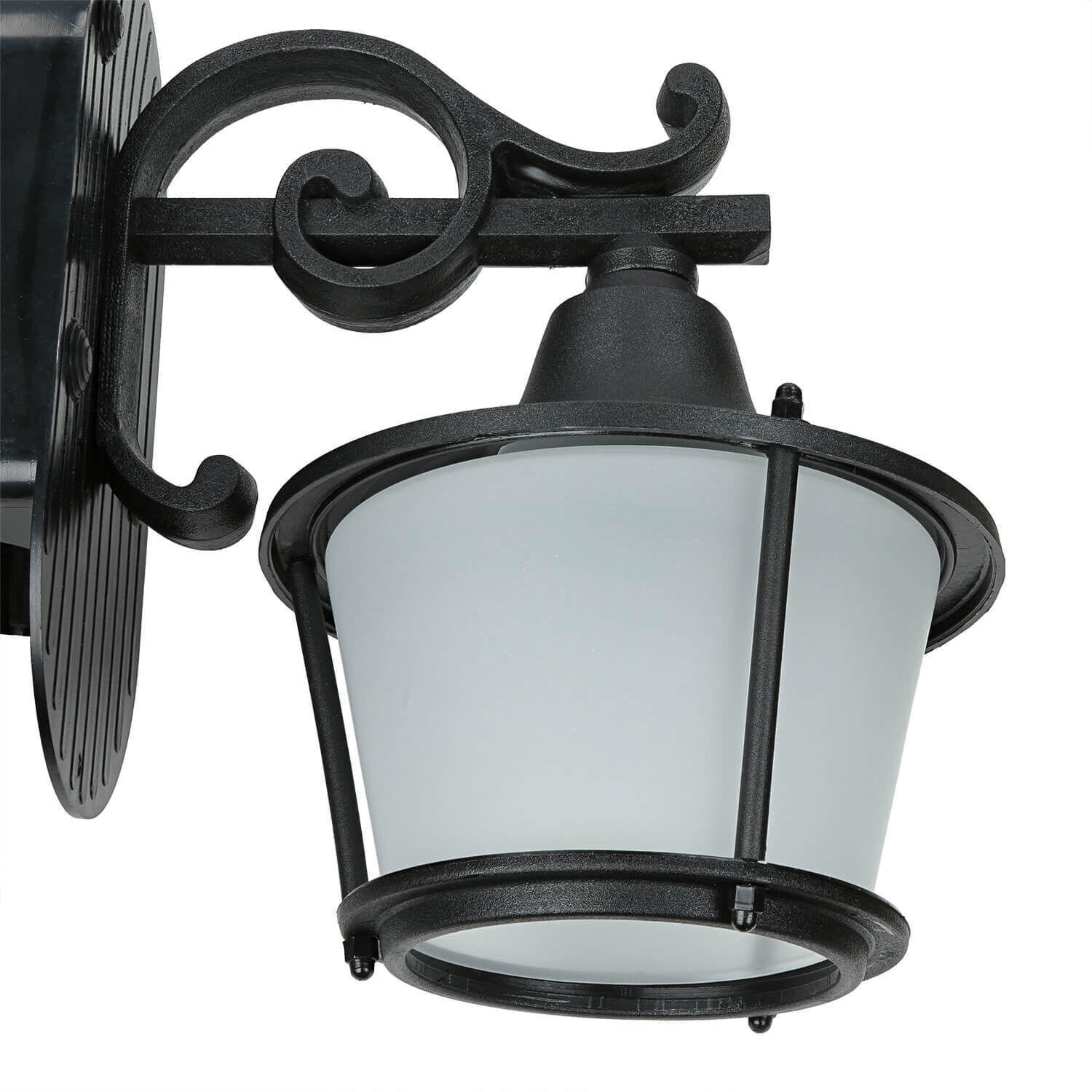 Lampadaire extérieur noir 2flmg rustique OTHONOI