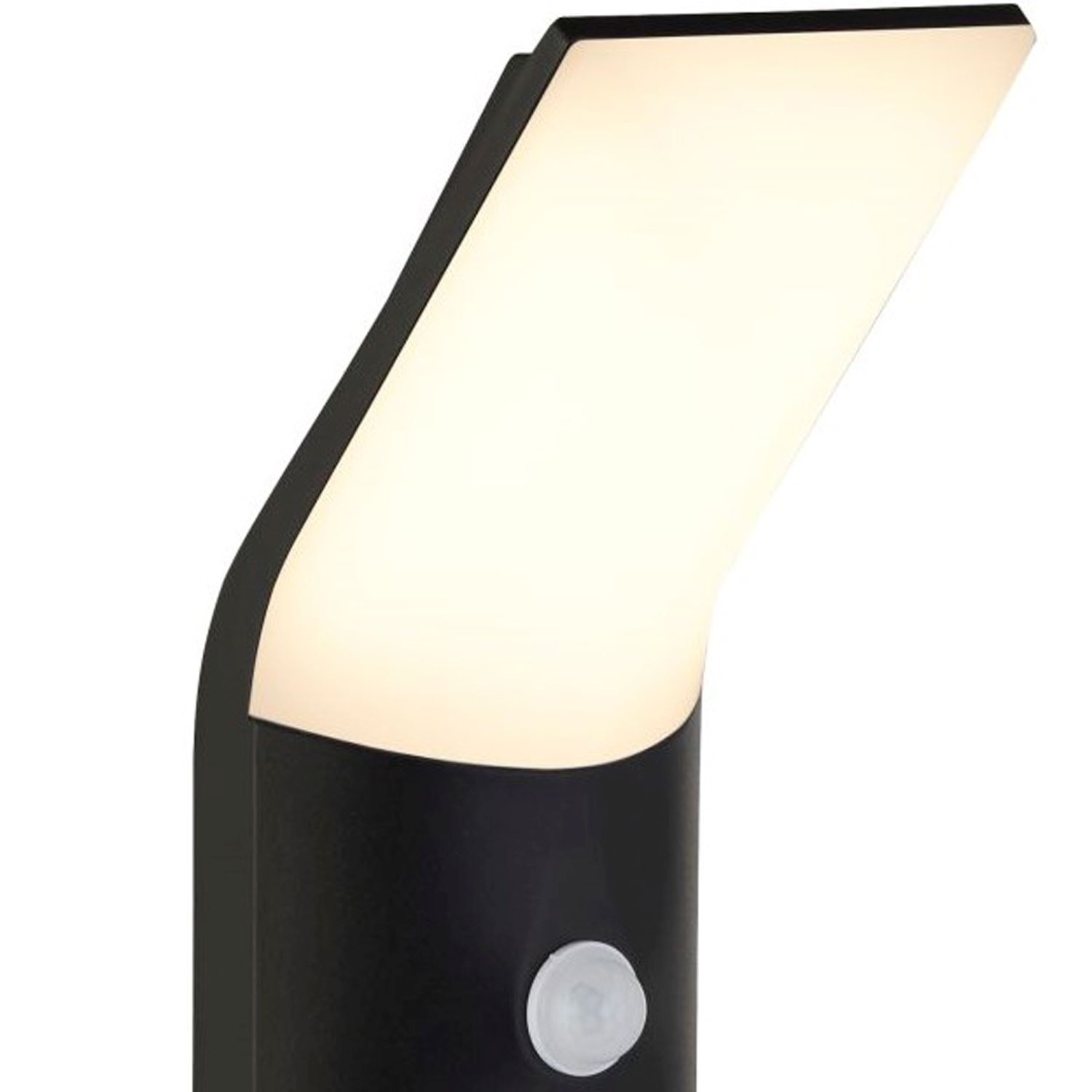 Borne d'éclairage LED Détecteur de mouvement 67 cm Noir Blanc