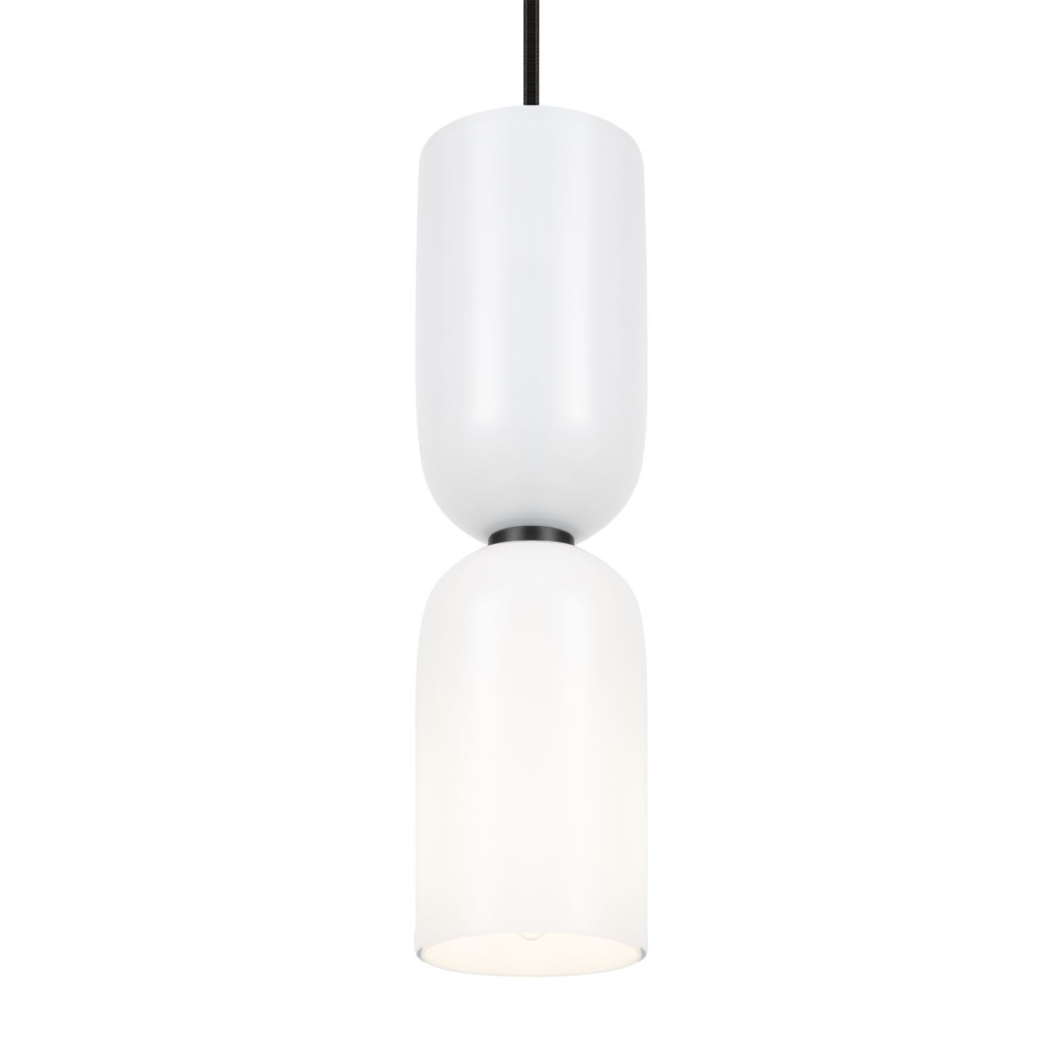 Suspension métal verre rond D : 8 cm H : max. 232 cm