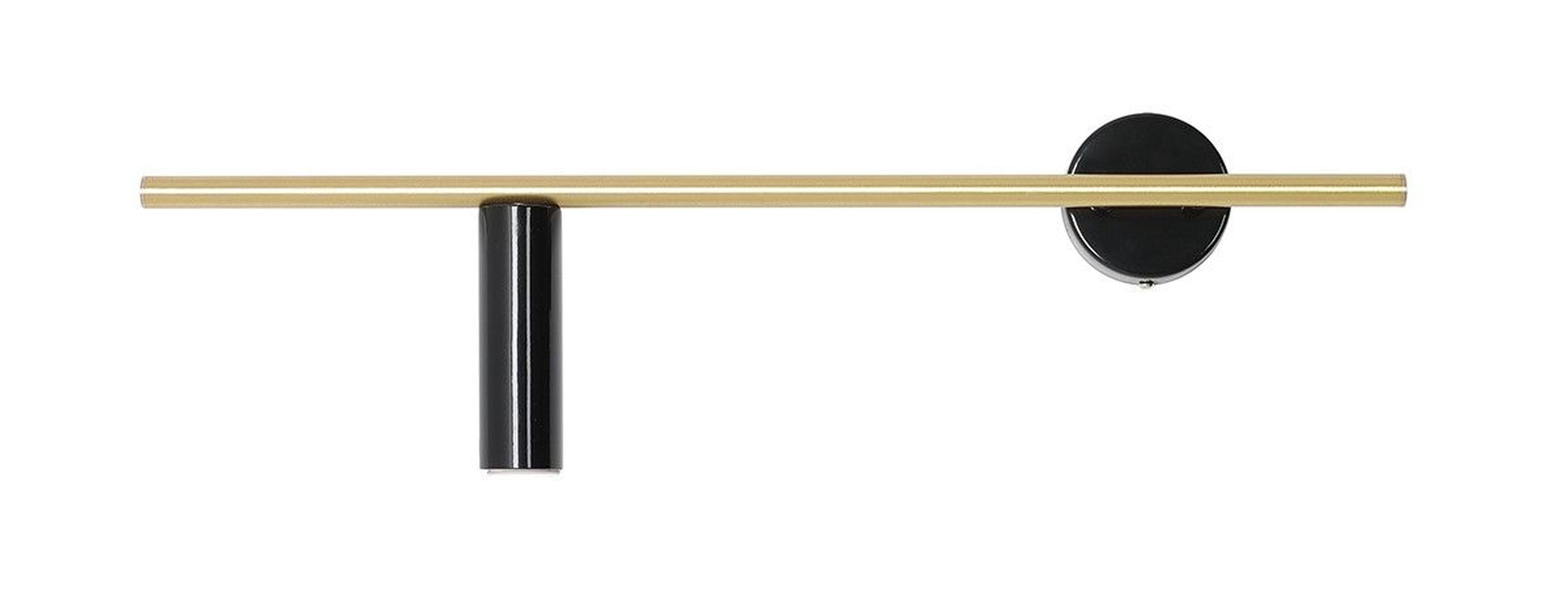 Applique Métal Rétro L:60 cm GU10 en noir laiton