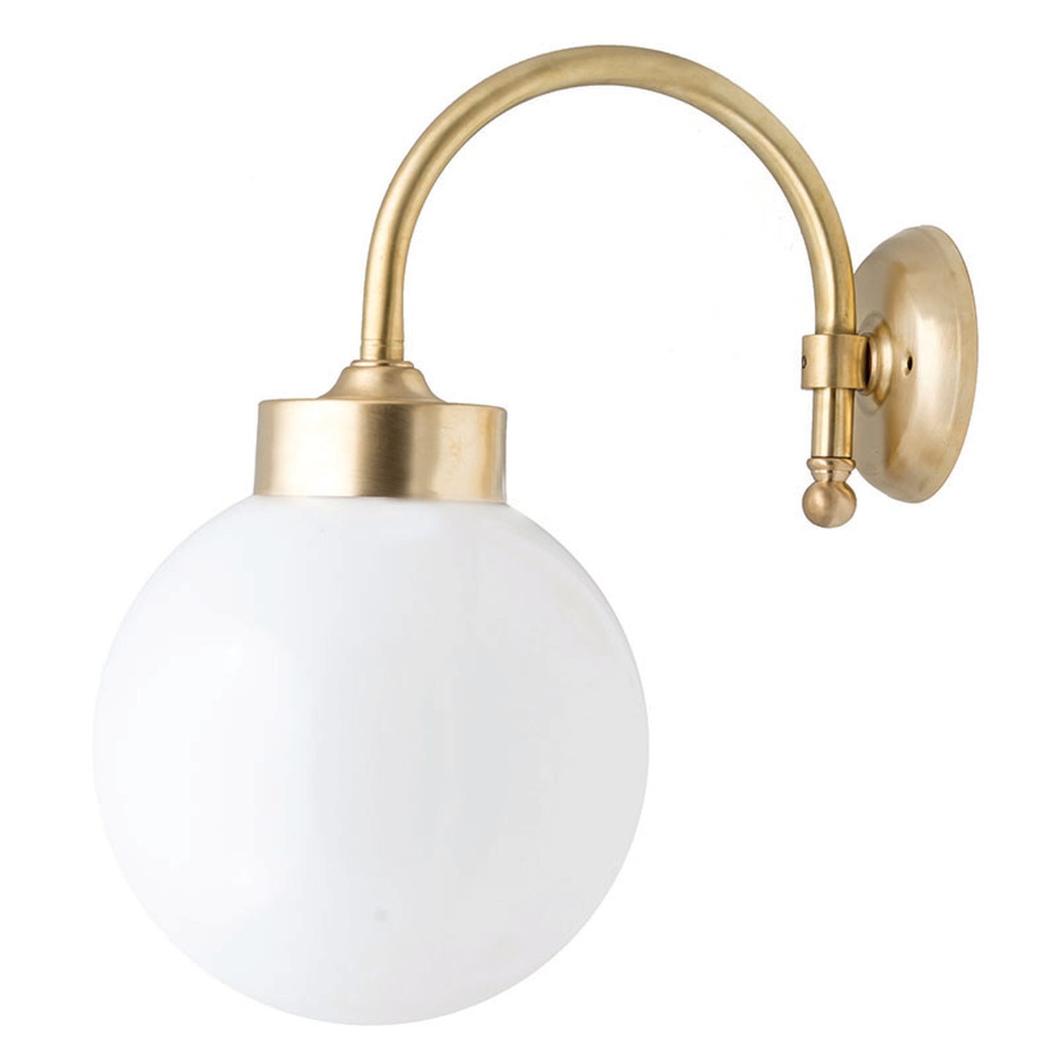 Lampe murale extérieure Blanc Laiton véritable IP43 Maison Balcon