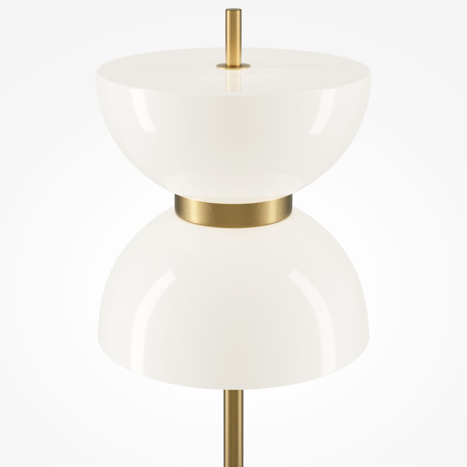 Lampadaire LED métal verre 145 cm rond 1300 lm Moderne Lampe, Lampenschirm