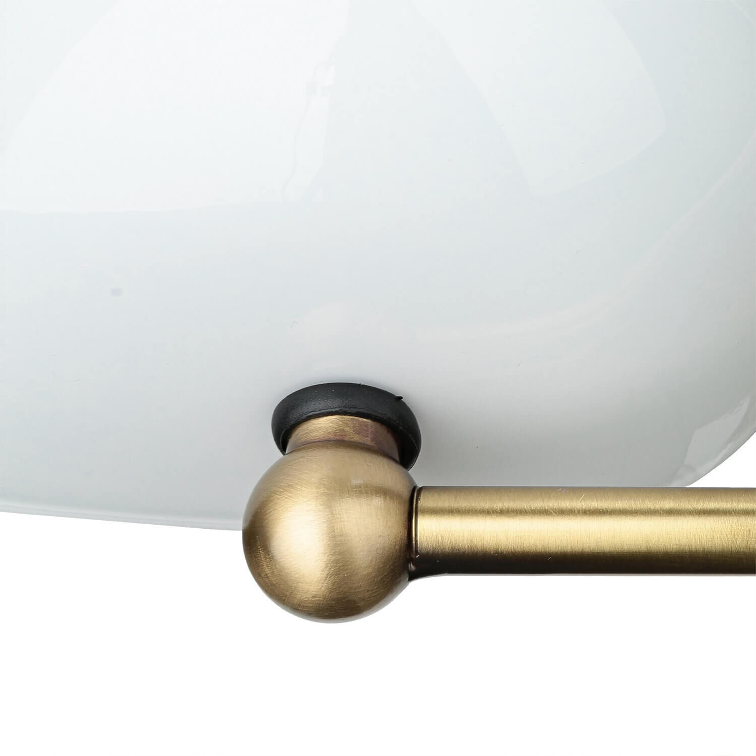 Lampe de banquier design en bronze clair blanc laiton véritable Leuchte