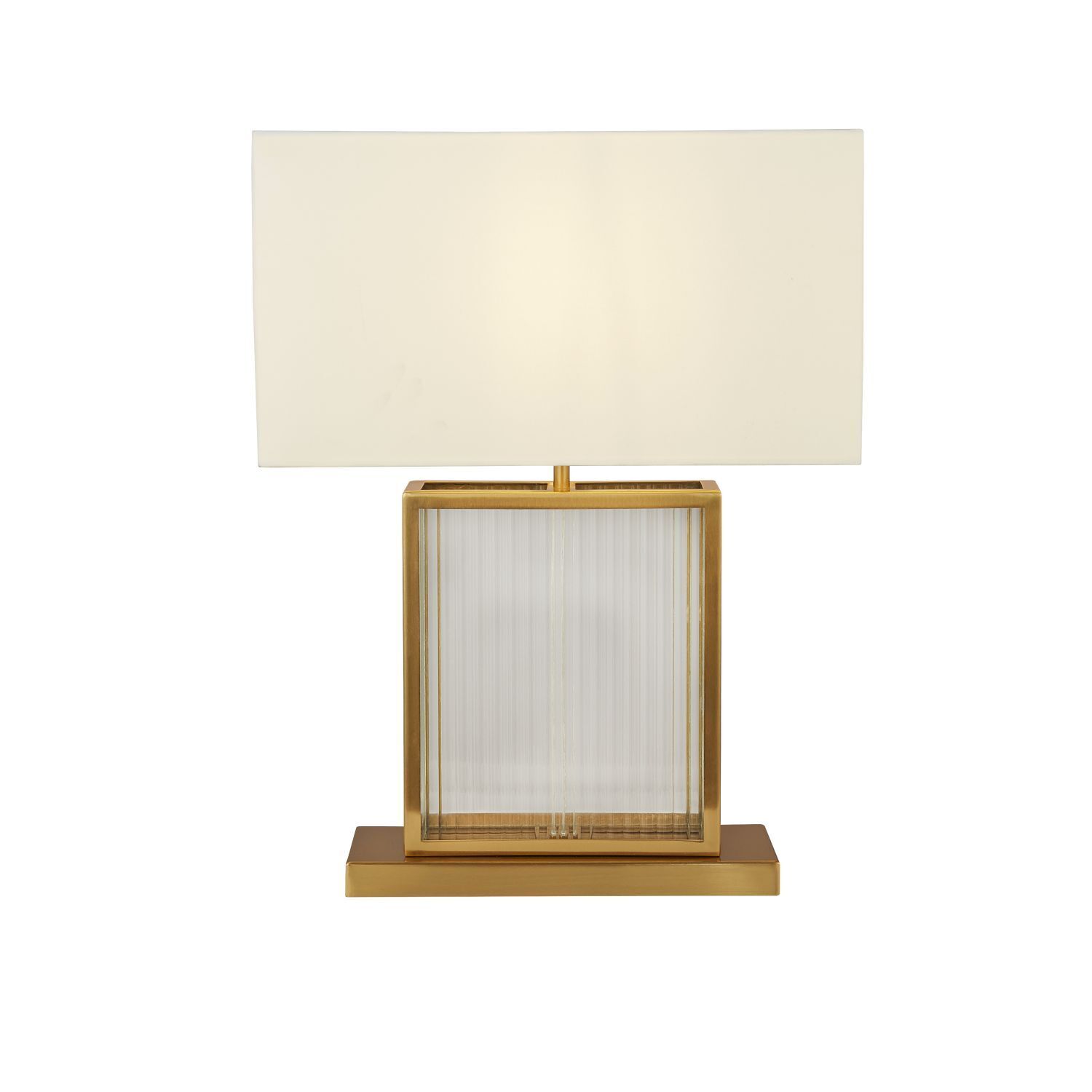 Lampe de table Abat-jour en velours H : 53 cm E27 en laiton blanc