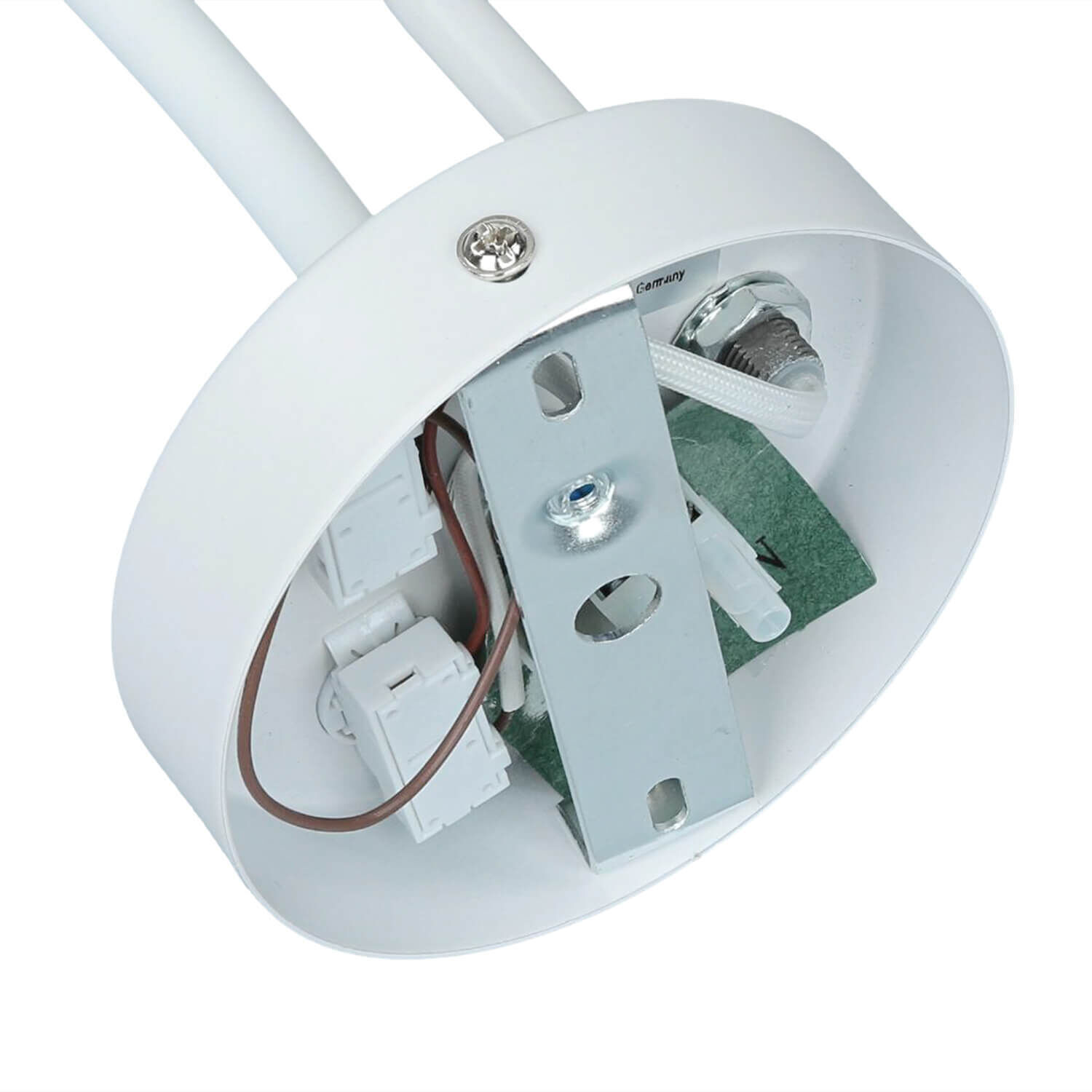 Applique blanche E27 avec lampe de lecture réglable GU10