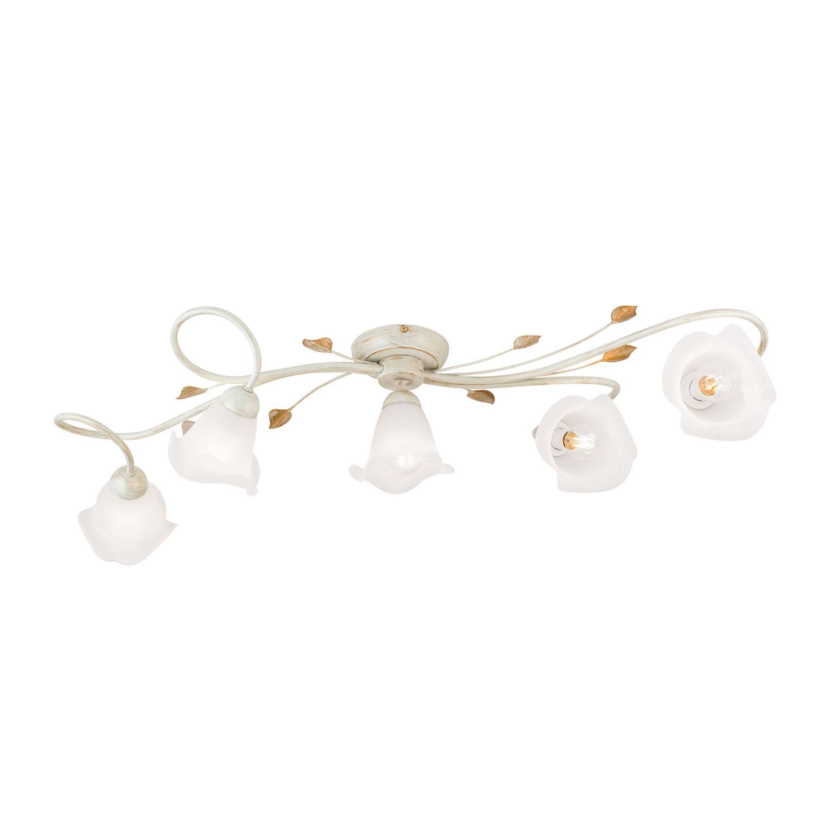 Deckenleuchte, Lampe, Glaskuppeln, Kunststoff/Faser, Weiß