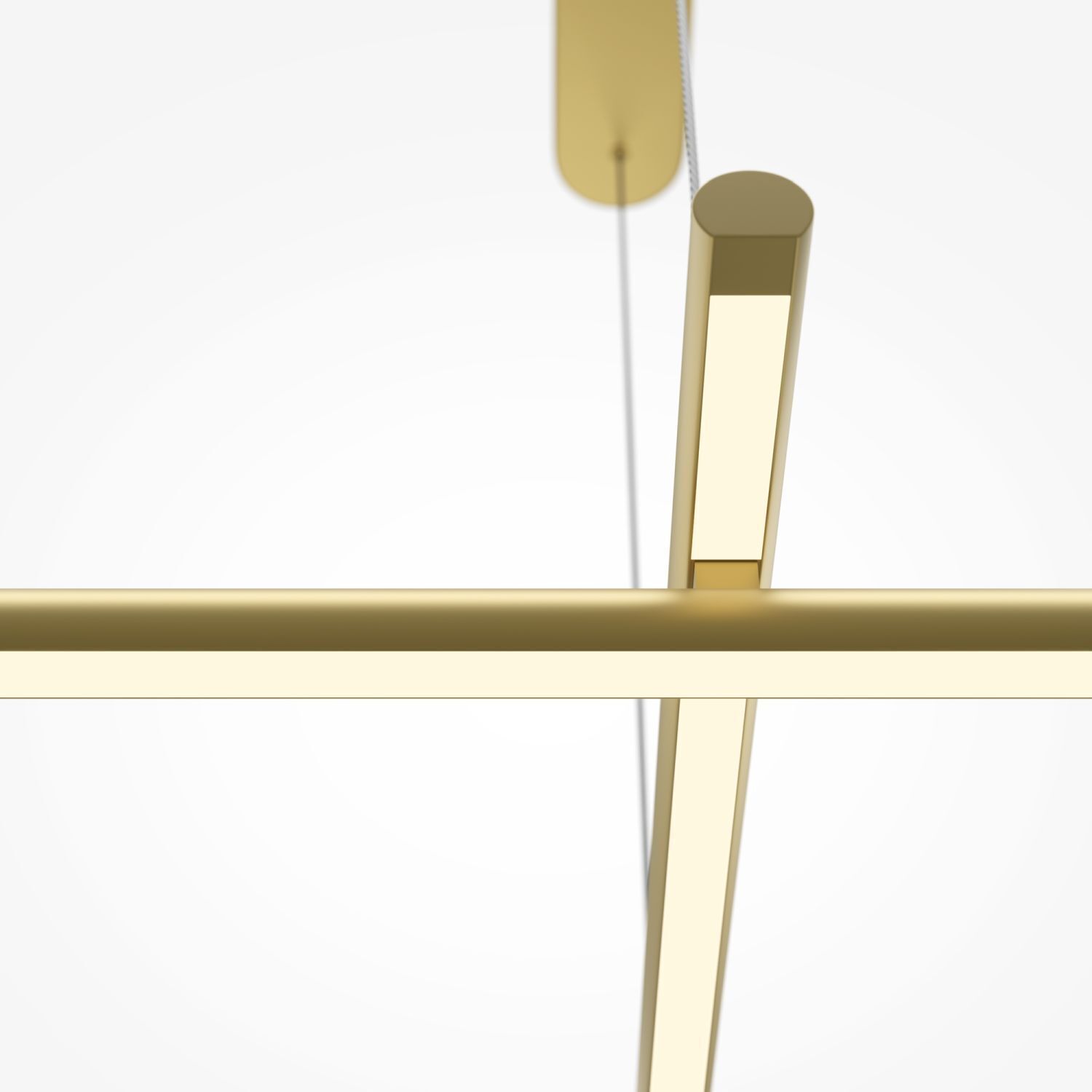 Suspension LED aluminium H : max. 310 cm en or SIRI