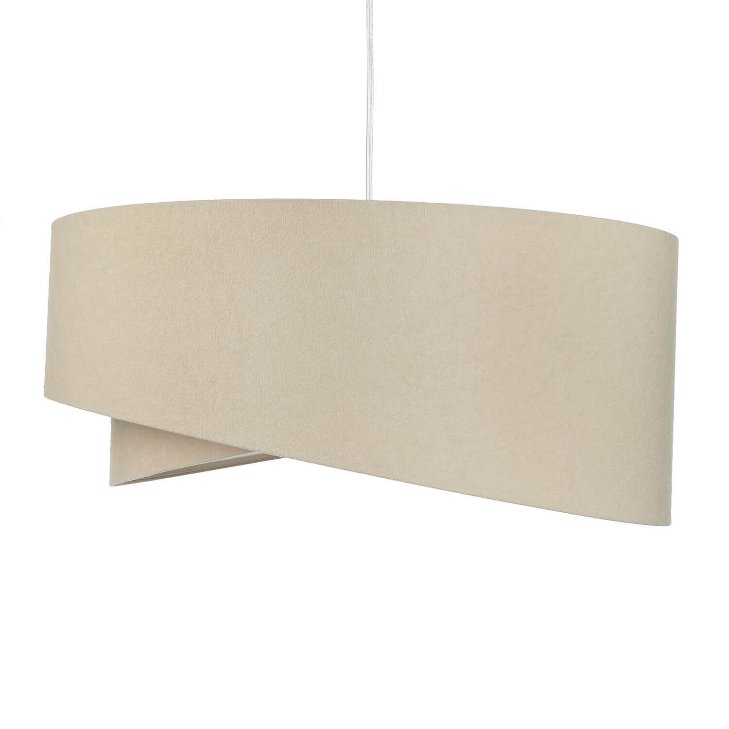 Hängeleuchte rund Groß Beige Weiß Ø50cm Esstisch Lampe, Postfach