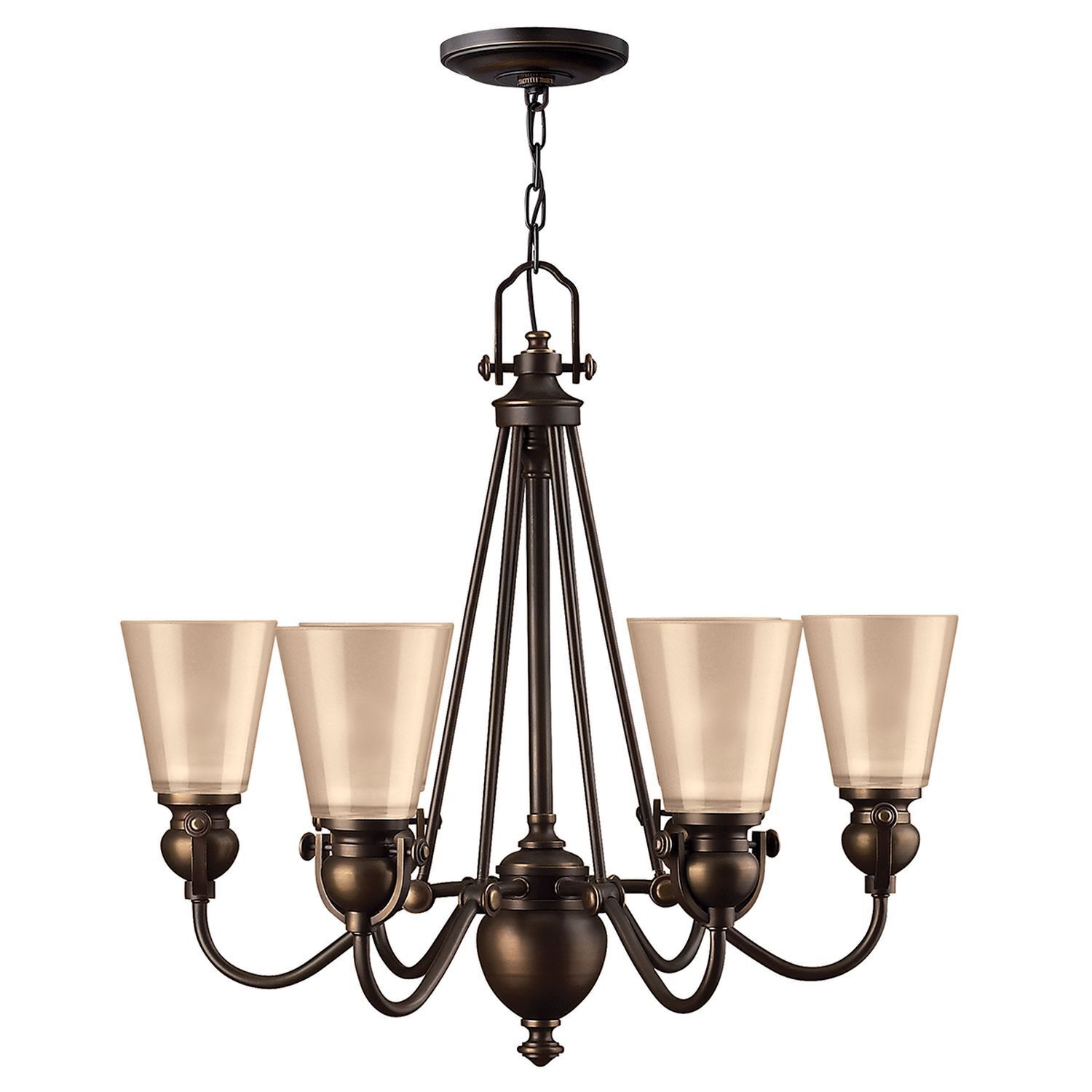 Lustre ANABELL 7 Bronze 6xE27 raccourcissable Lampe