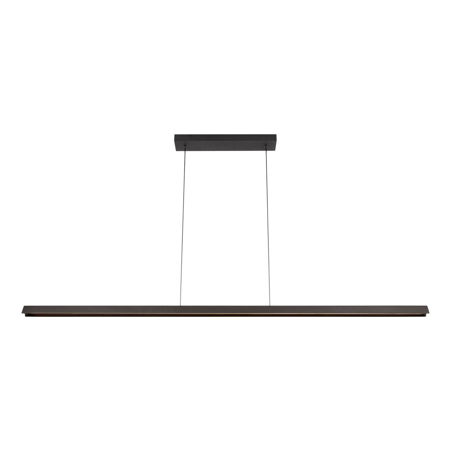 LED Hängelampe Holz Schwarz 2200 K L:180 cm edel pendant light, linear chandelier, hanging fixture, black finish, LED bar