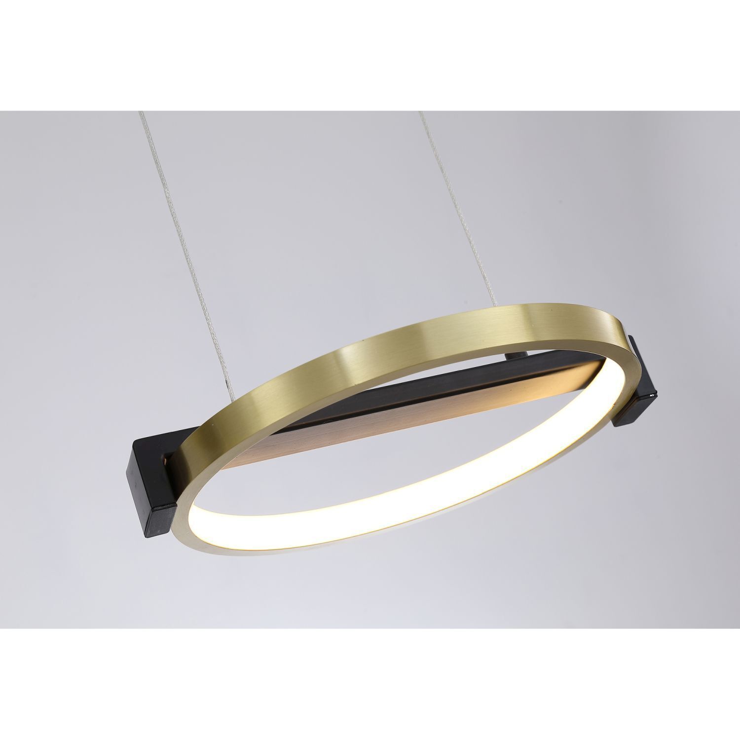 Lampe à suspendre LED fer en noir or 106 cm de long 35 W