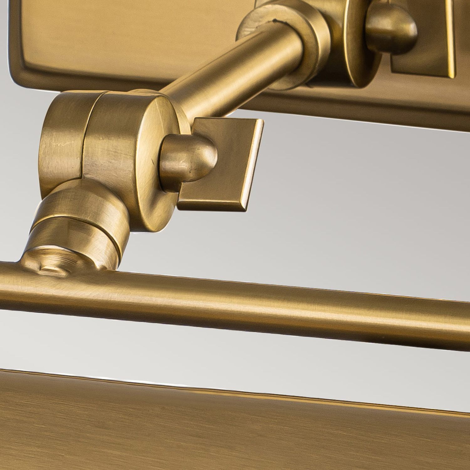 Lampe à tableau laiton antique ajustable L : 44,5 cm 2x E14 Bronze, Sinken, Waschbeckenhahn, Handlauf