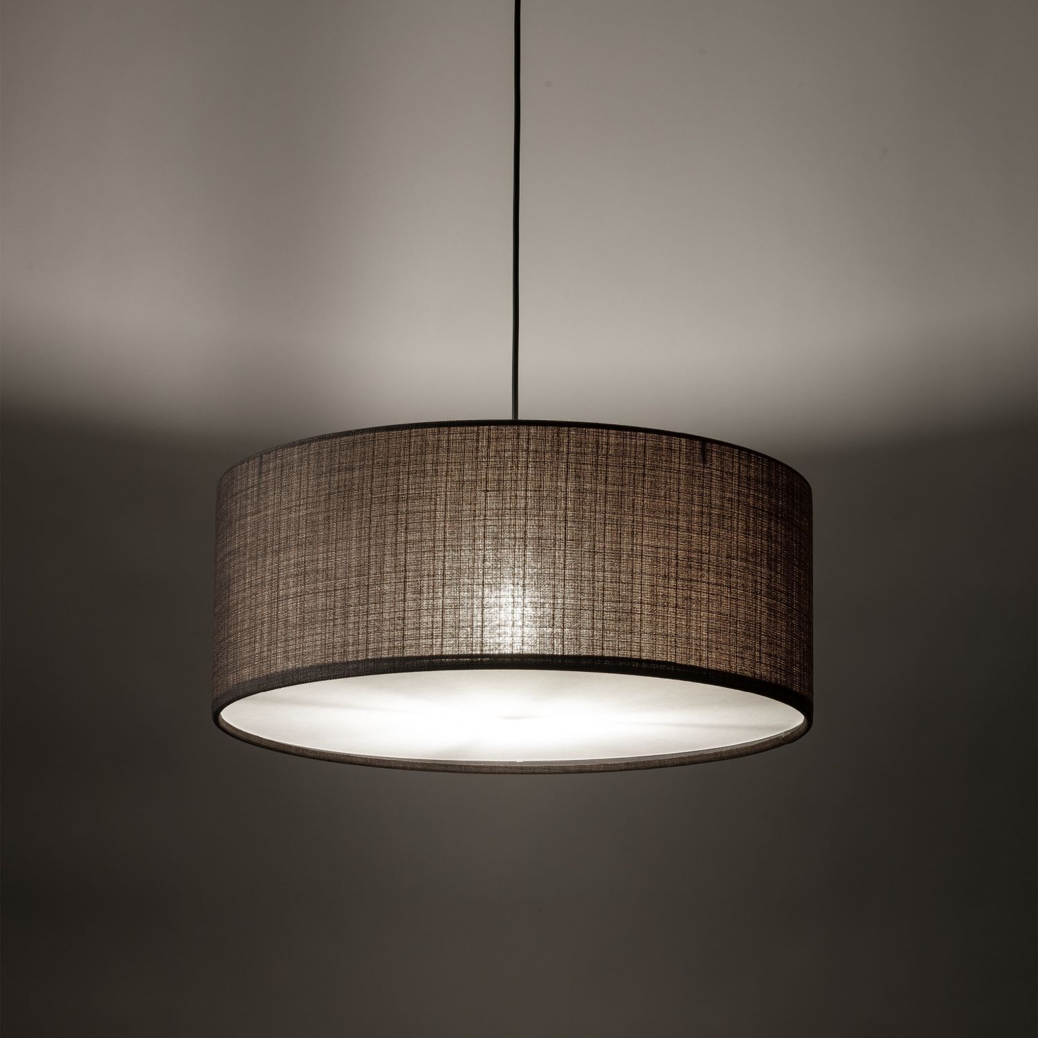 Suspension ronde Ø 50 cm Jute H : max. 110 cm 3x E27
