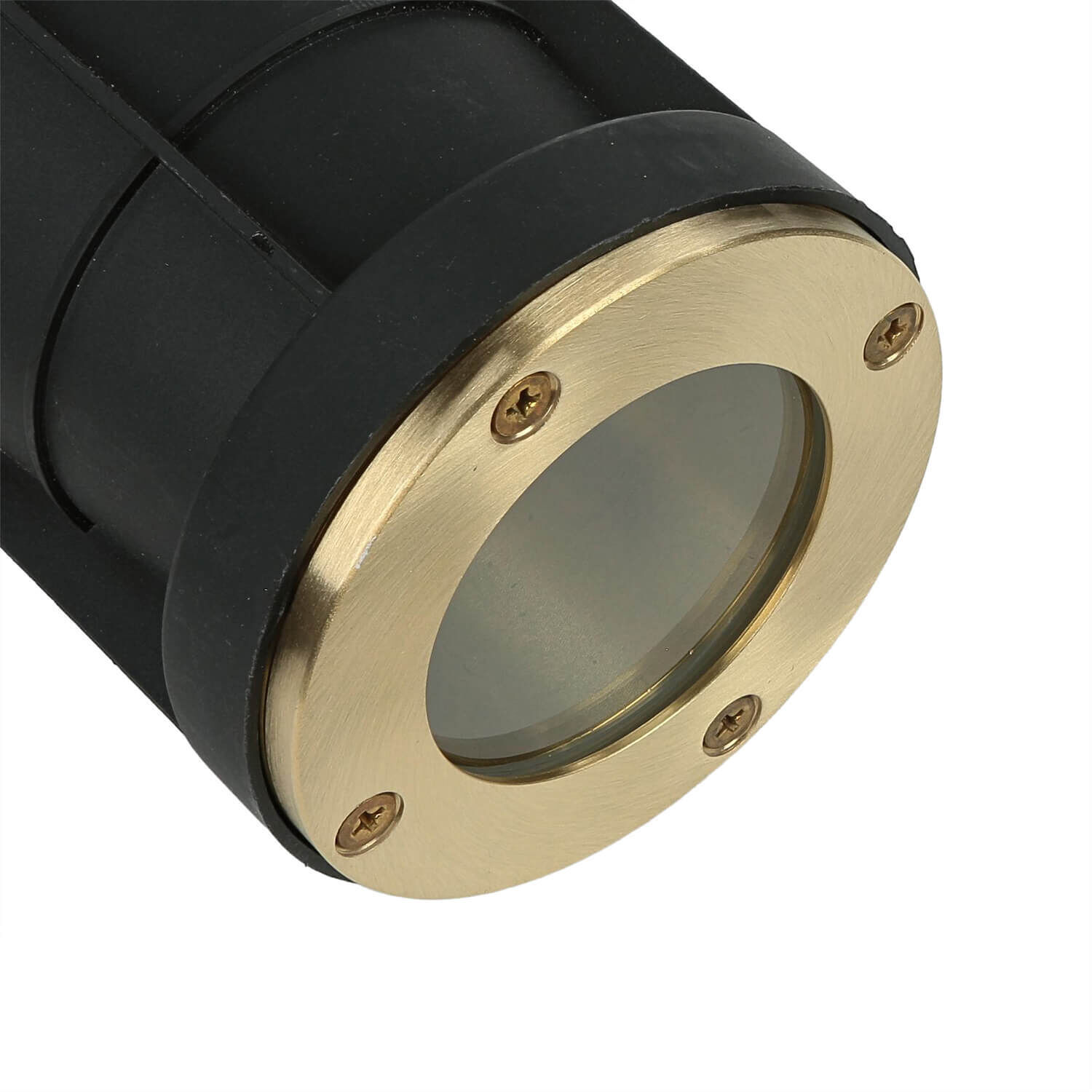 Laiton encastré rond IP54 GU10 extérieur Ø10,5cm