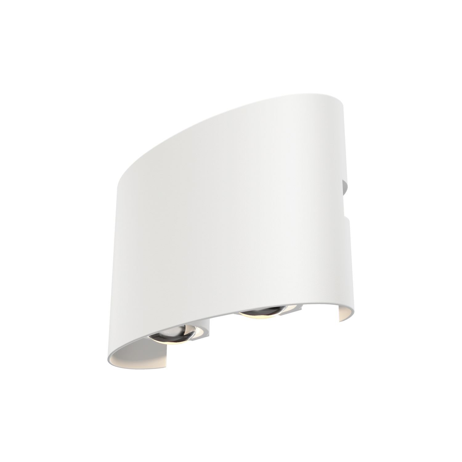 Lampe LED d'extérieur murale métal IP54 L : 12 cm Up Down blanc Deckenleuchte
