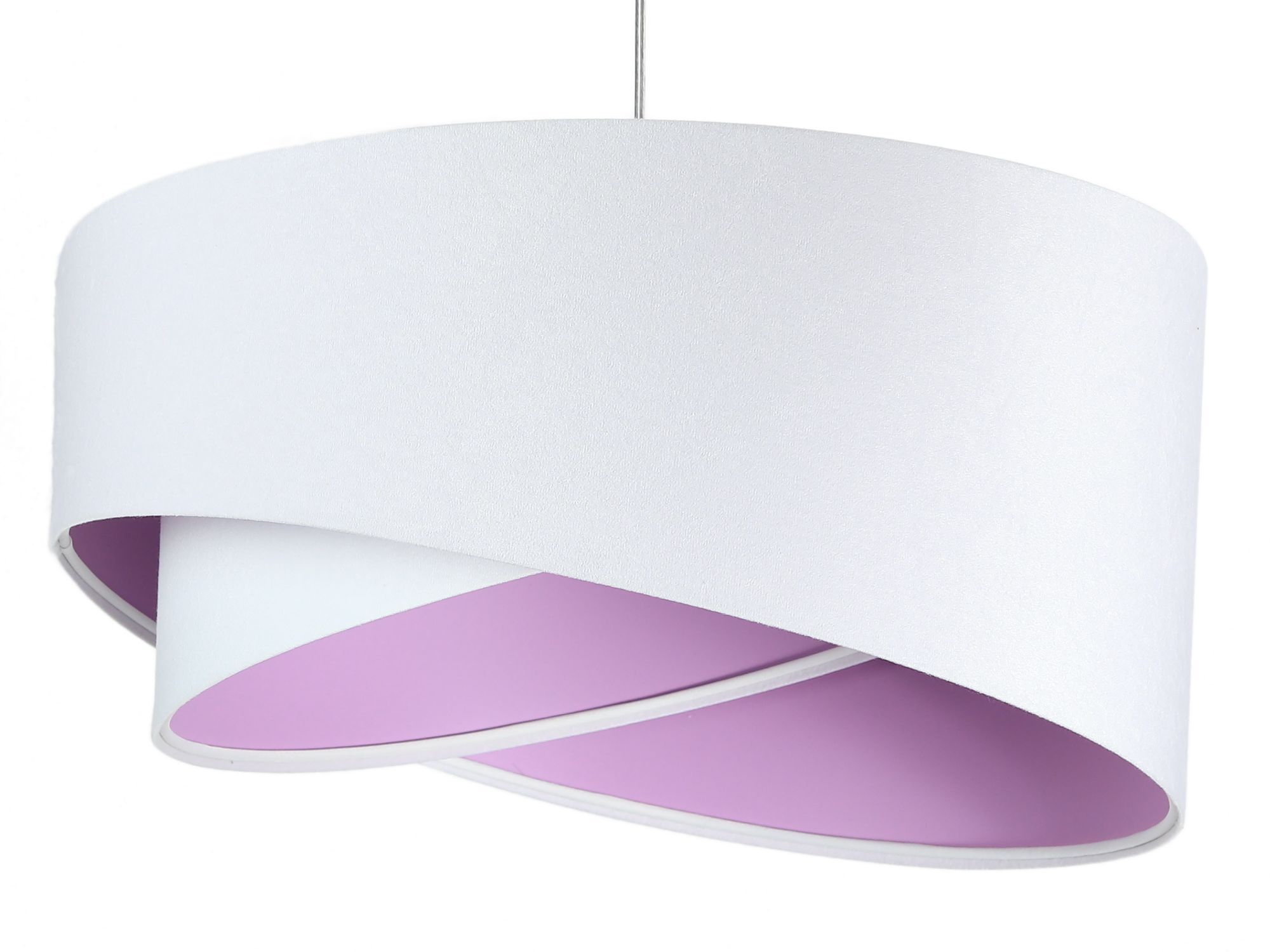 Lampe à suspendre Blanc Lilas rond Ø50cm Table à manger