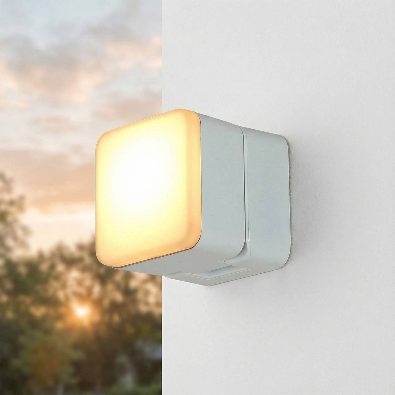 LED Außenwandlampe IP44 verstellbar B:9 cm 900 lm Alu