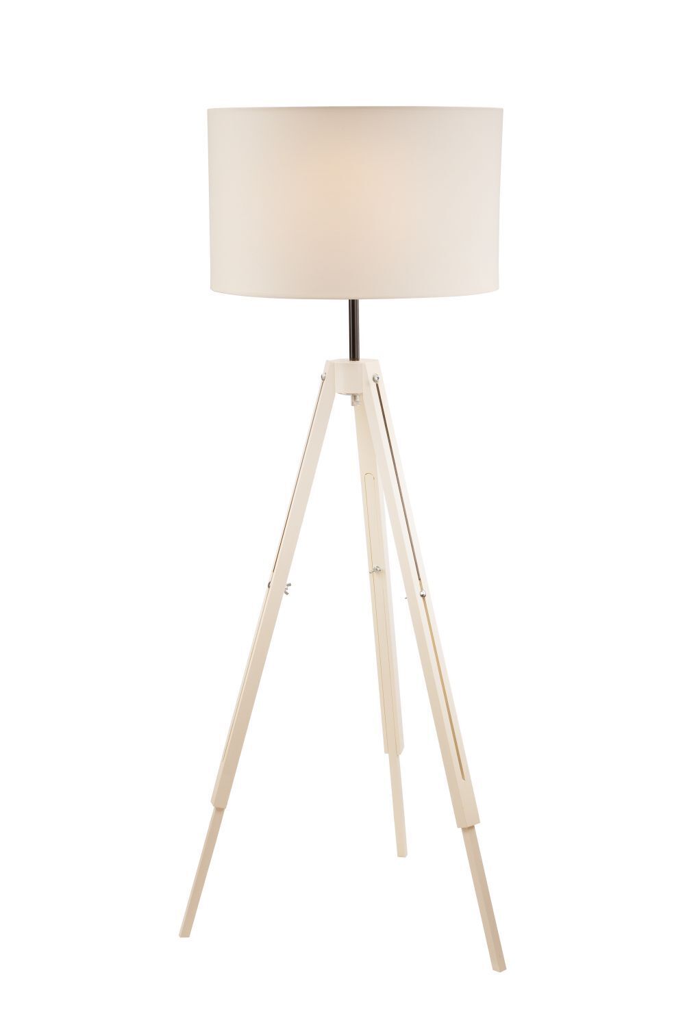 Lampadaire Crème Bois 110cm Salon réglable