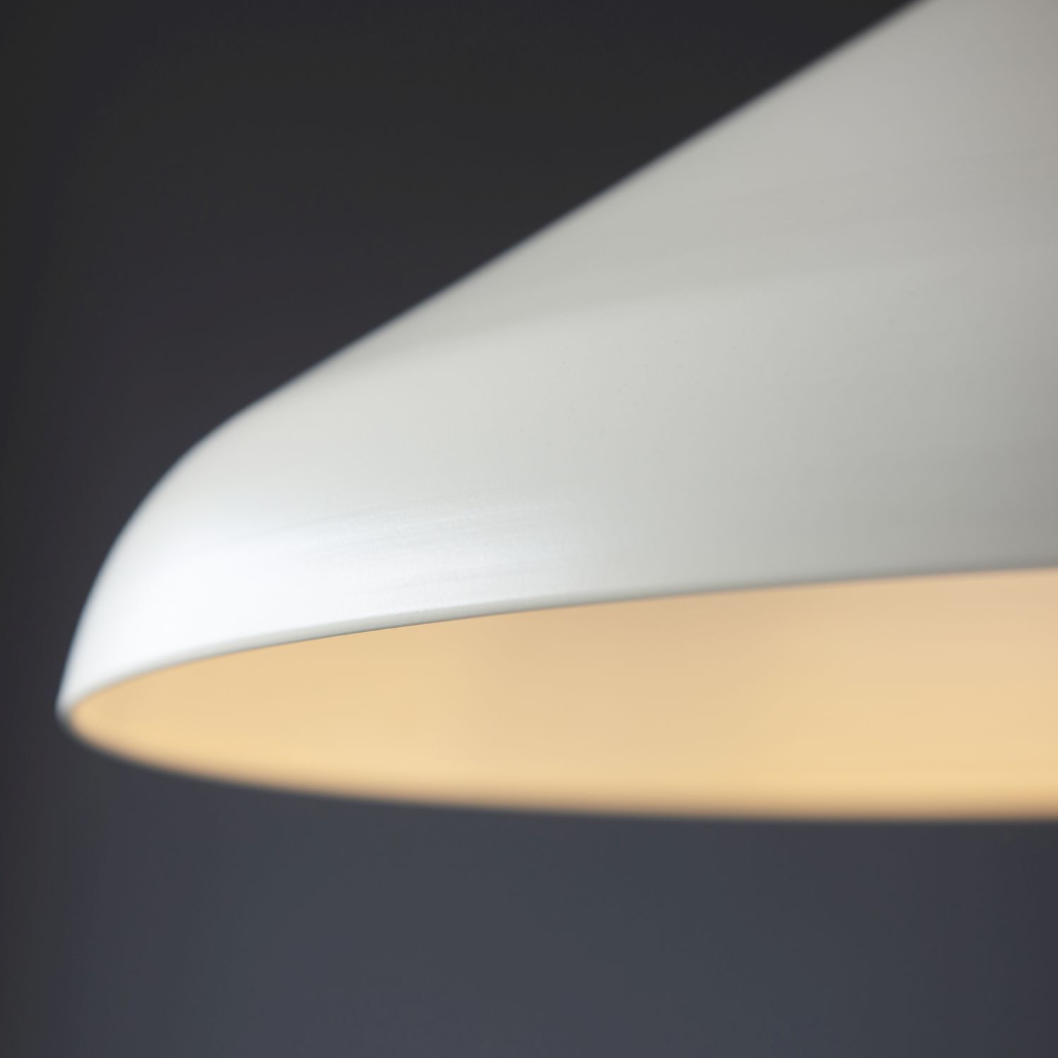 Suspension Blanc Laiton rond D : 50 cm Métal E27