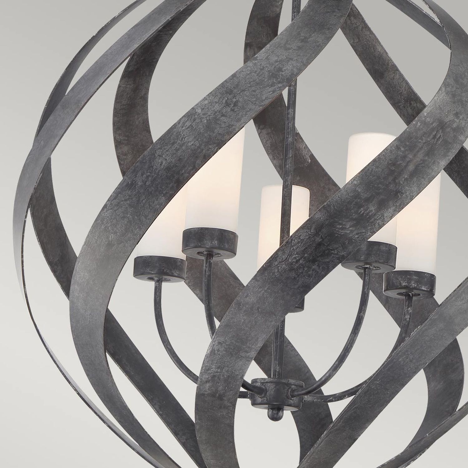 Lampe d'extérieur suspendue Ø 66 cm grande hauteur réglable IP44 E14