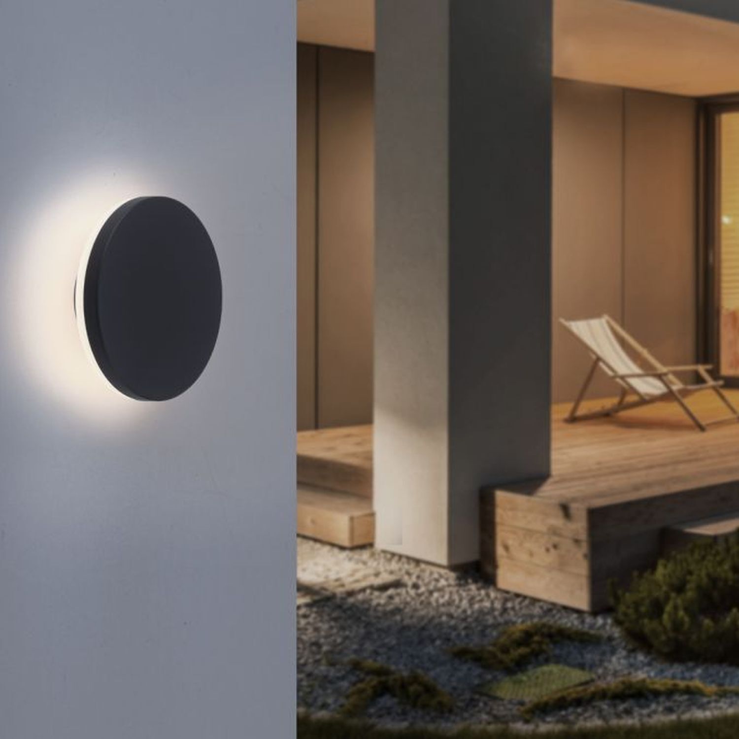 Applique LED extérieure métal IP65 3000 K indirecte Drinnen, Innenarchitektur