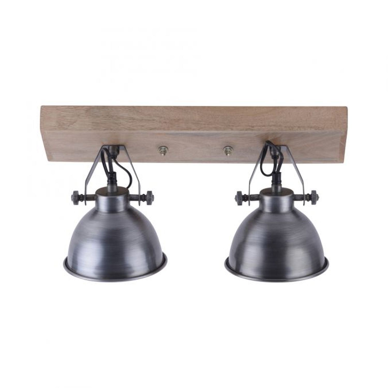 Spot de plafond flexible bois métal E14 44,5 cm Industrial