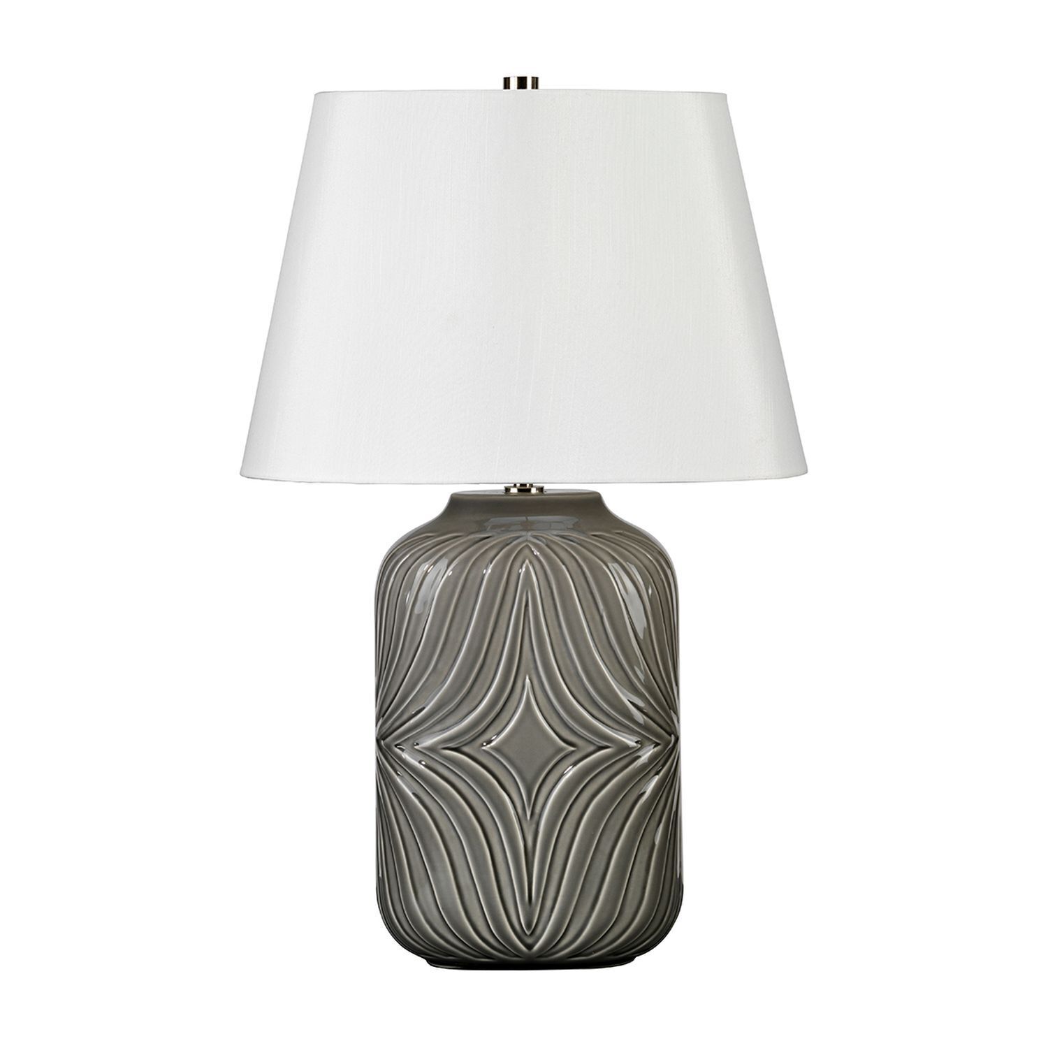 Lampe de table ALEXIS Gris Porcelaine H:56cm Lampe