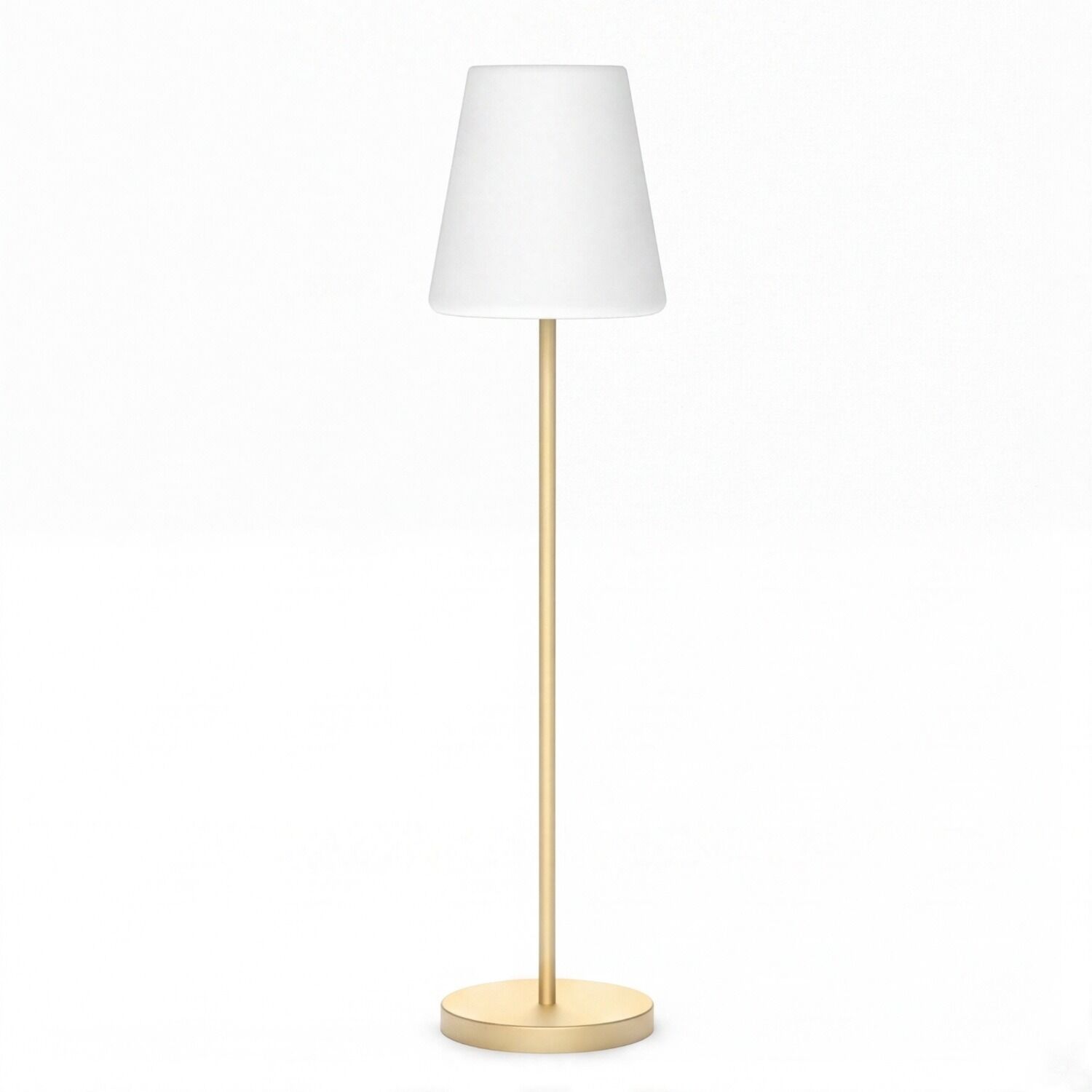 126686-stehlampe-aussen-led-e27-ip65-farbwechsel-3000-6500-k-kabel-stecker-1772-cm-in-messing-weiss-dekorativ-modern-wegeleuchte-terrassenlampe-2 Tischleuchte, Stehleuchte, Gold, weißer Lampenschirm, Standleuchte