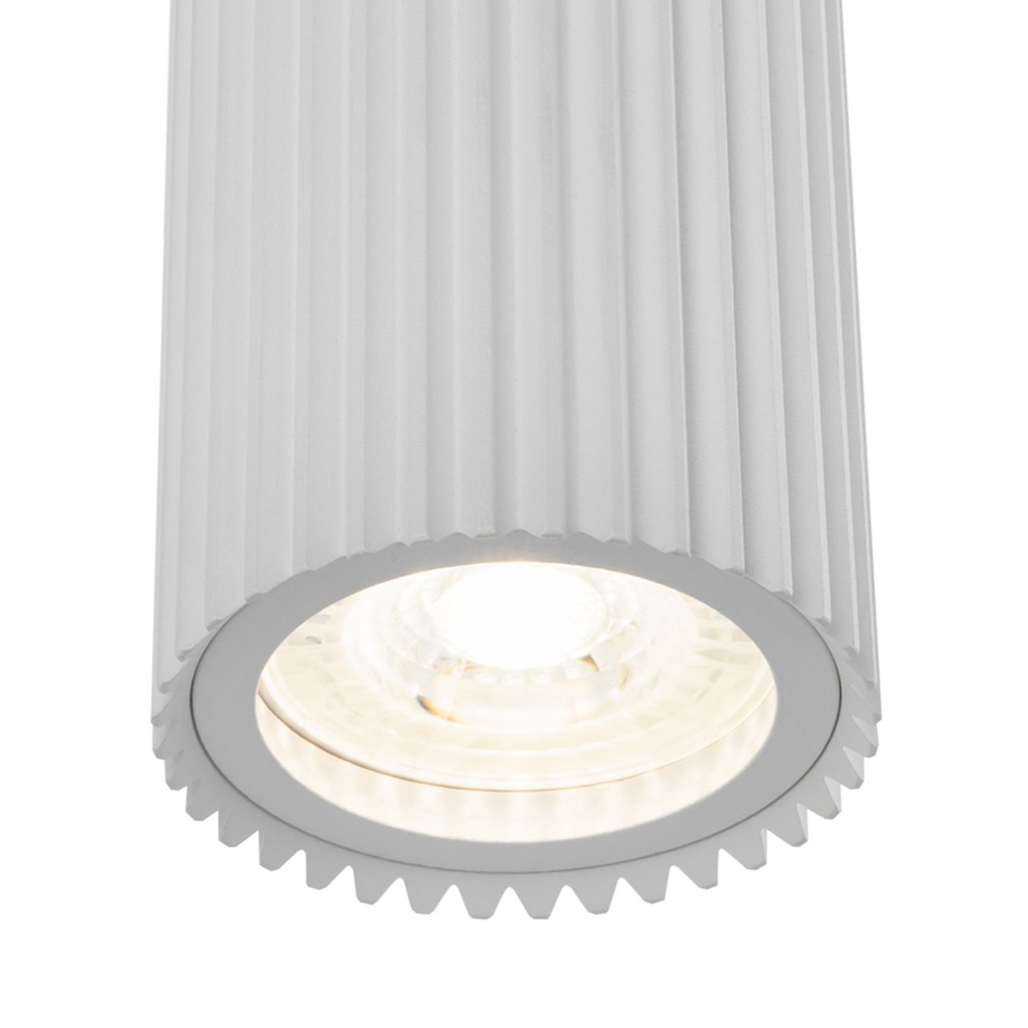 Applique murale aluminium GU10 Up Down hauteur 23 cm blanc