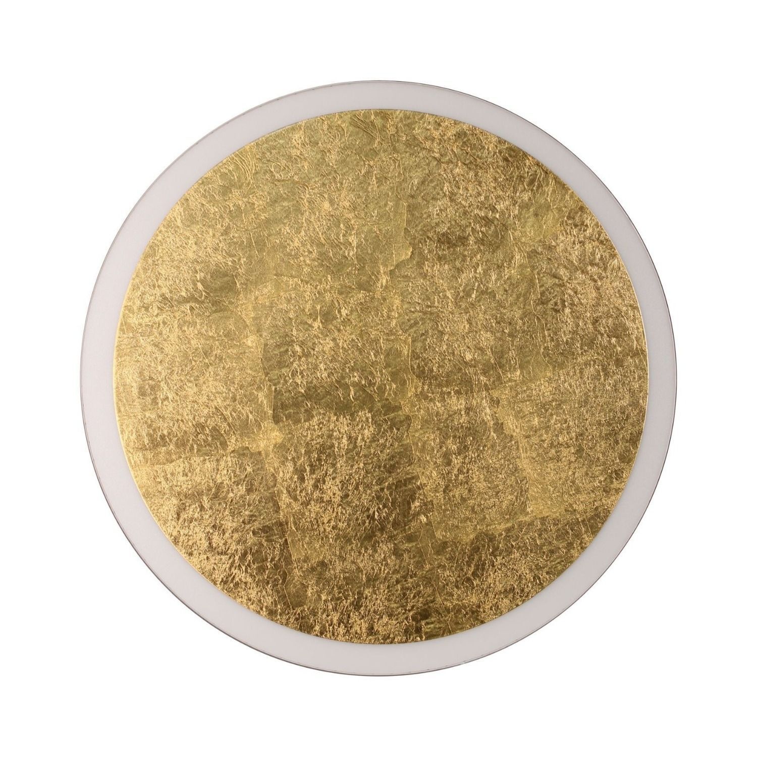 goldene Kreis, Folienstruktur, Scheibe, metallische Platte, runde Dekoration