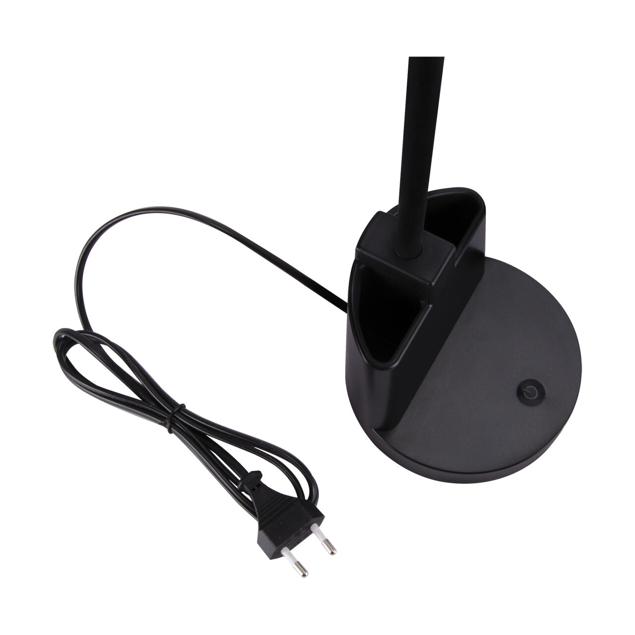 Ladelampe, Standleuchte, USB-Ladegerät, Kabel, Schwarz