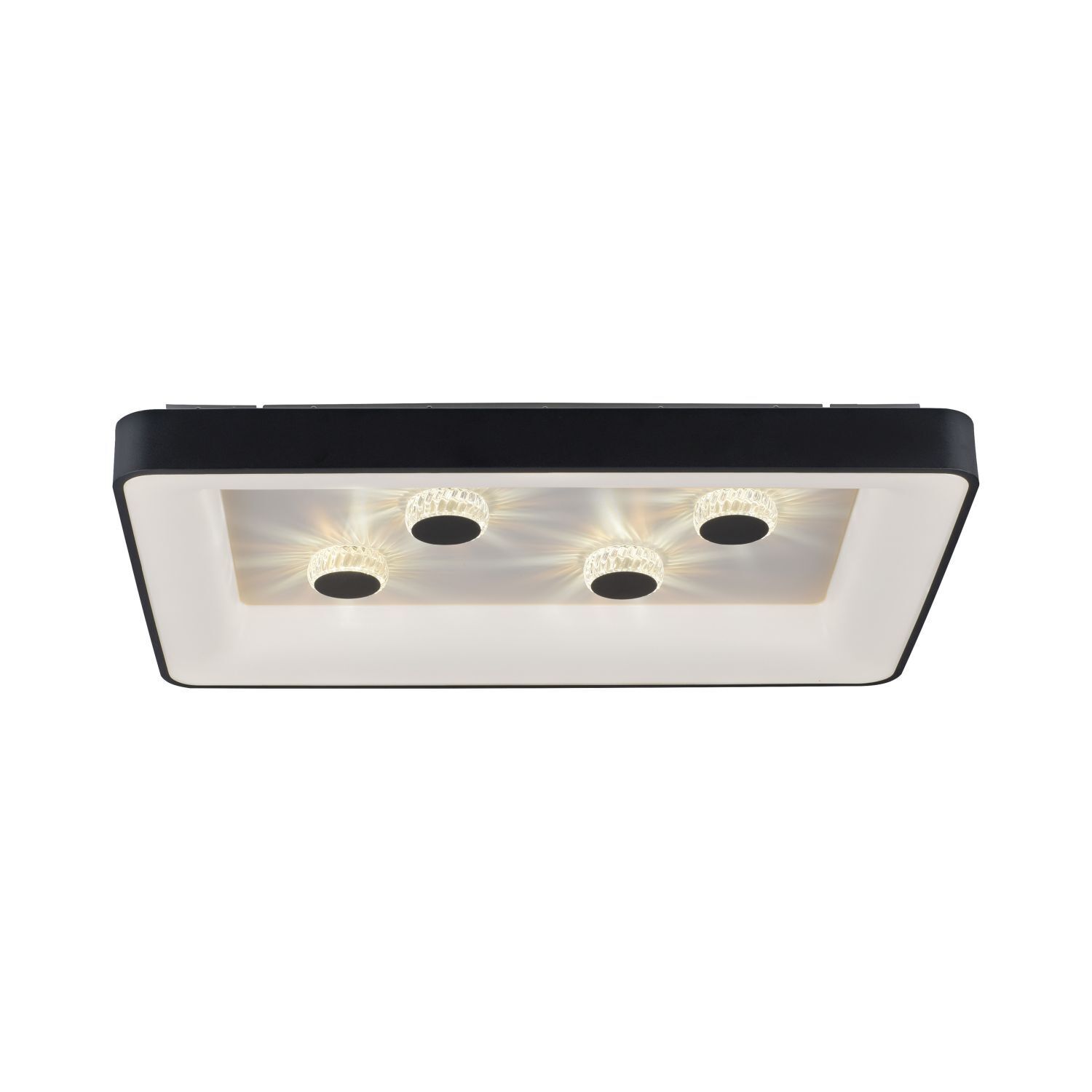 Plafonnier LED noir 2700-5000 K 6295 lm dimmable