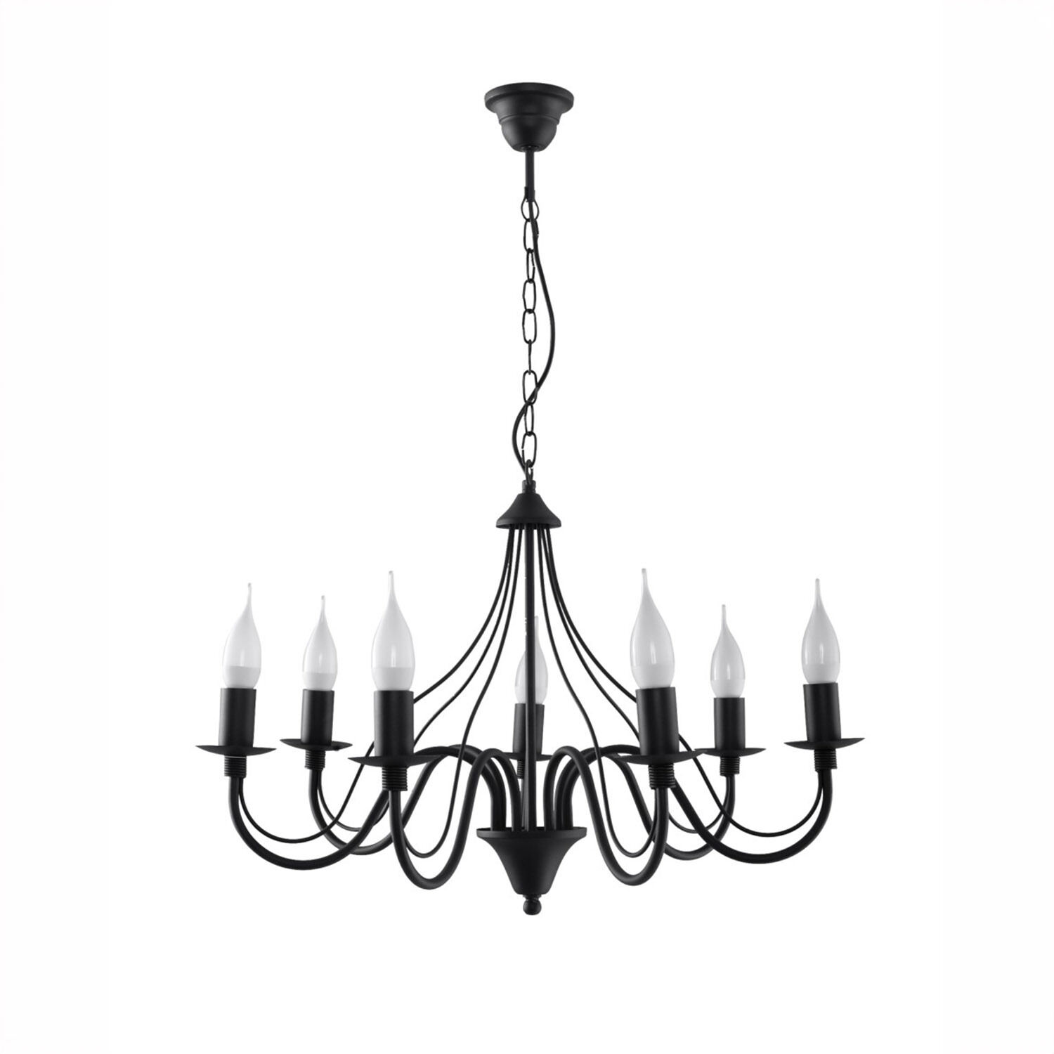 Lustre rustique FIORANO en noir