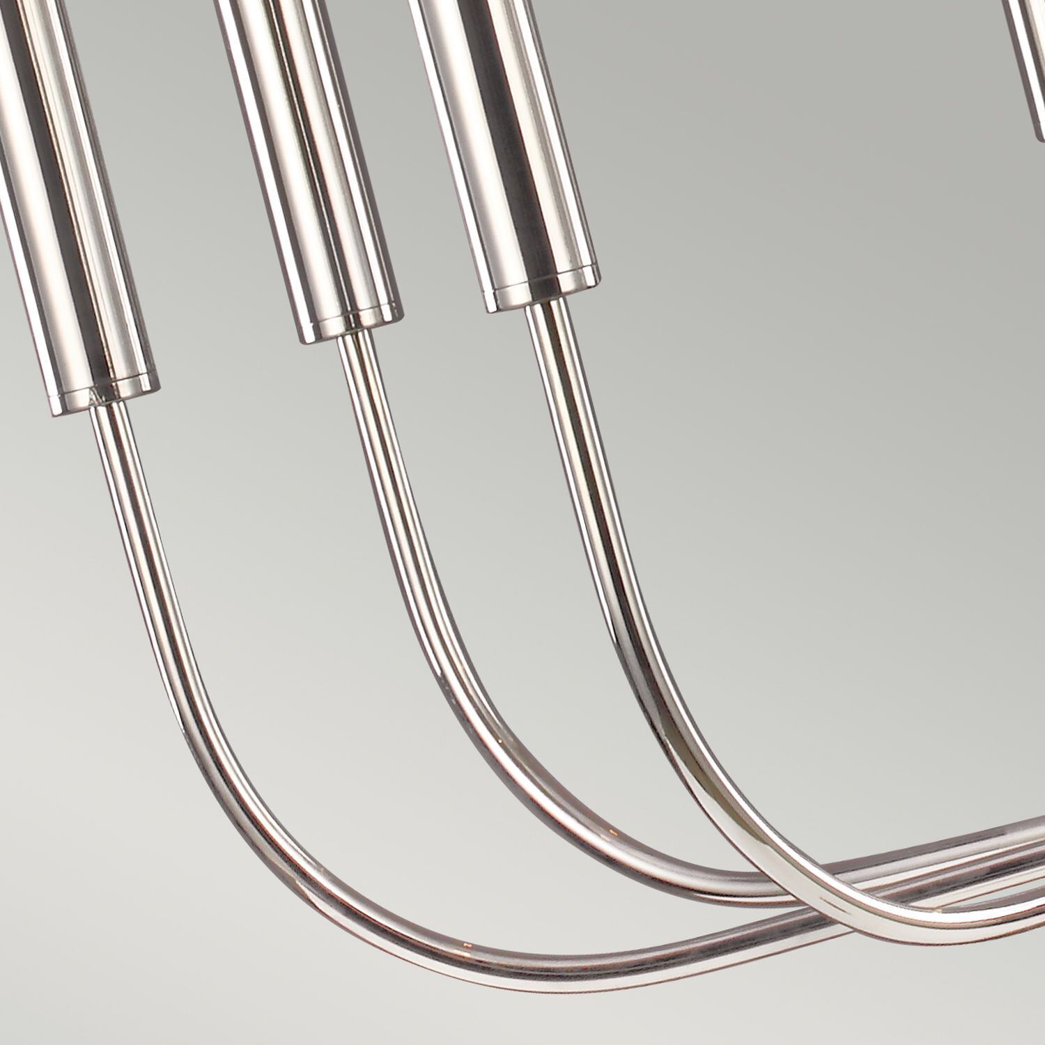 Lustre métal art nouveau en nickel Ø76cm 9 branches Besteck, Gabel, Elektronik, Hardware