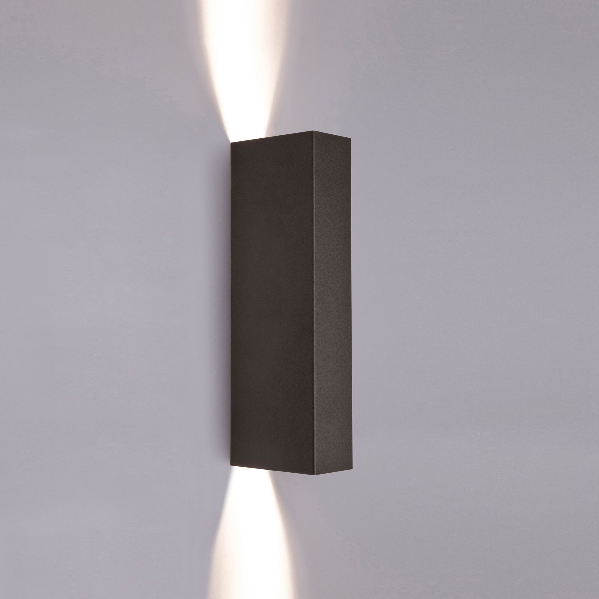 Up- & Down Wandleuchte MALMO in Schwarz 2-flmg Wandlampe, Wandlampe metall, Wandscheinwerfer, Wandlicht, Korpuslampe