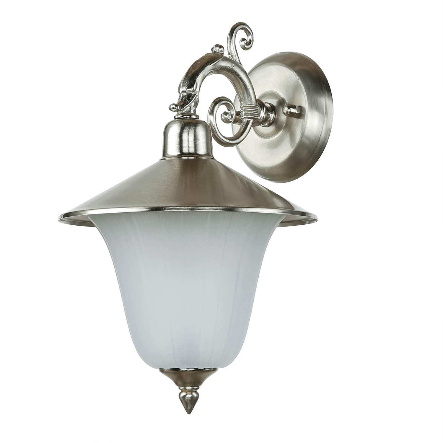 Lampe antique extérieur laiton verre rustique ANDROS