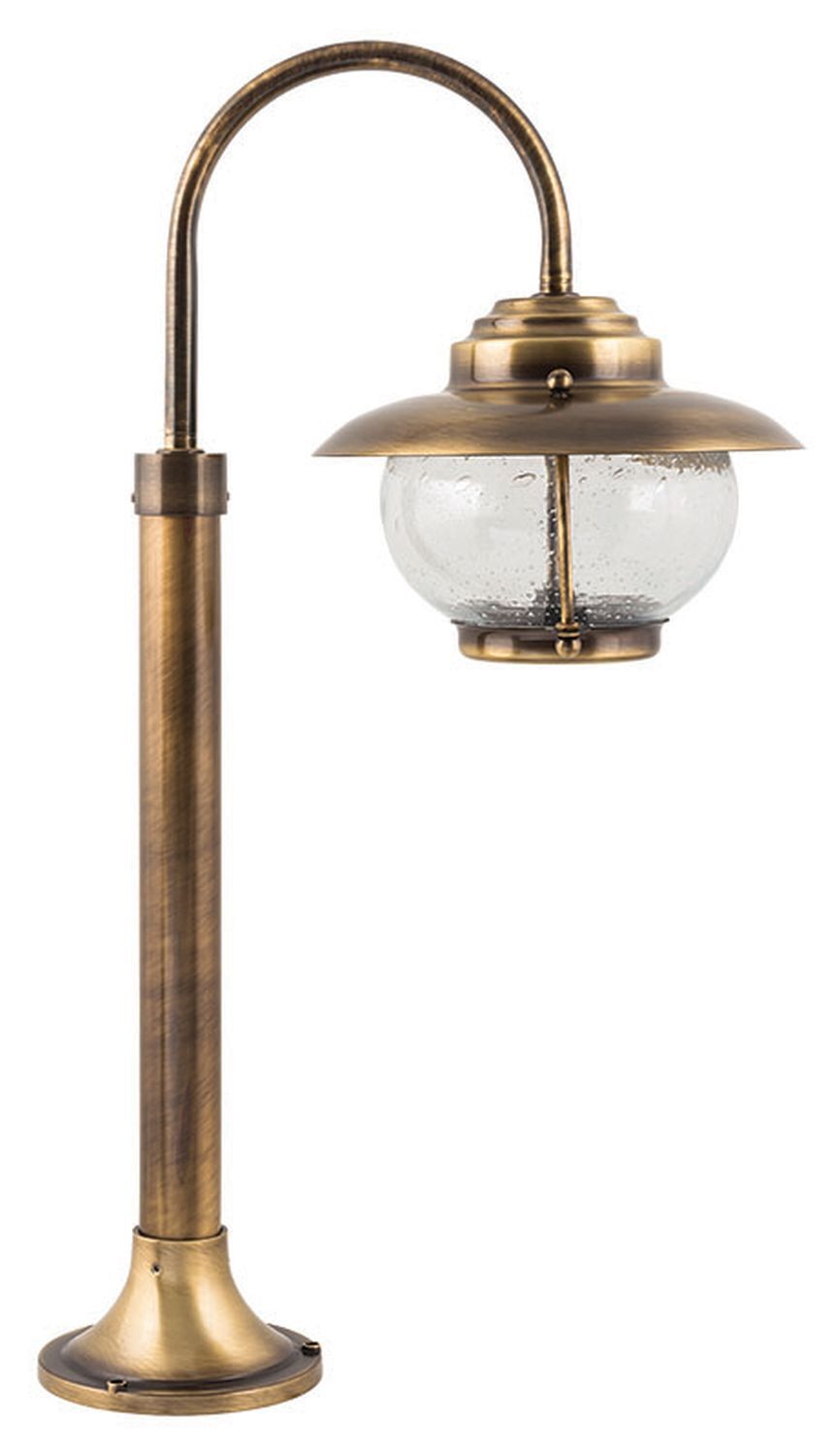 Lampe de jardin brillante laiton verre chemin Premium
